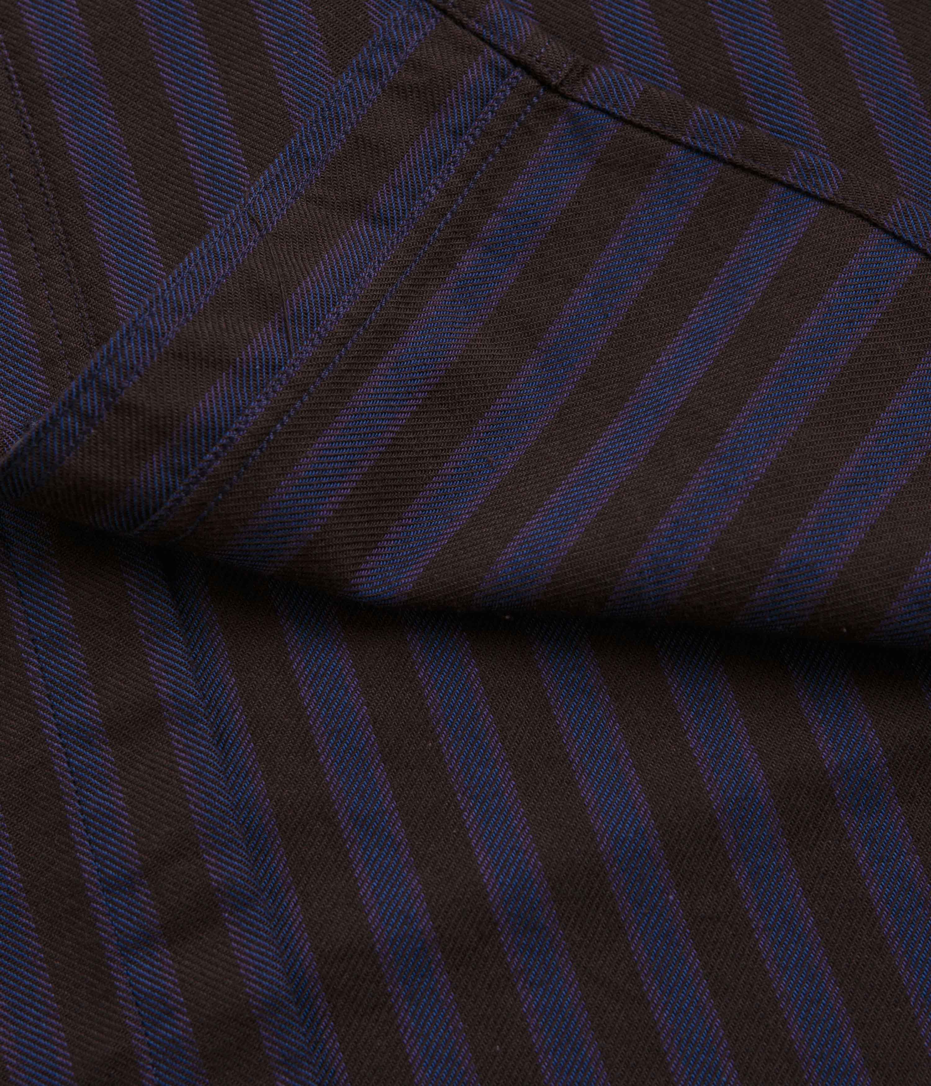 Polar Mitchell Short Sleeve Shirt - Purple / Chocolate - Image 4