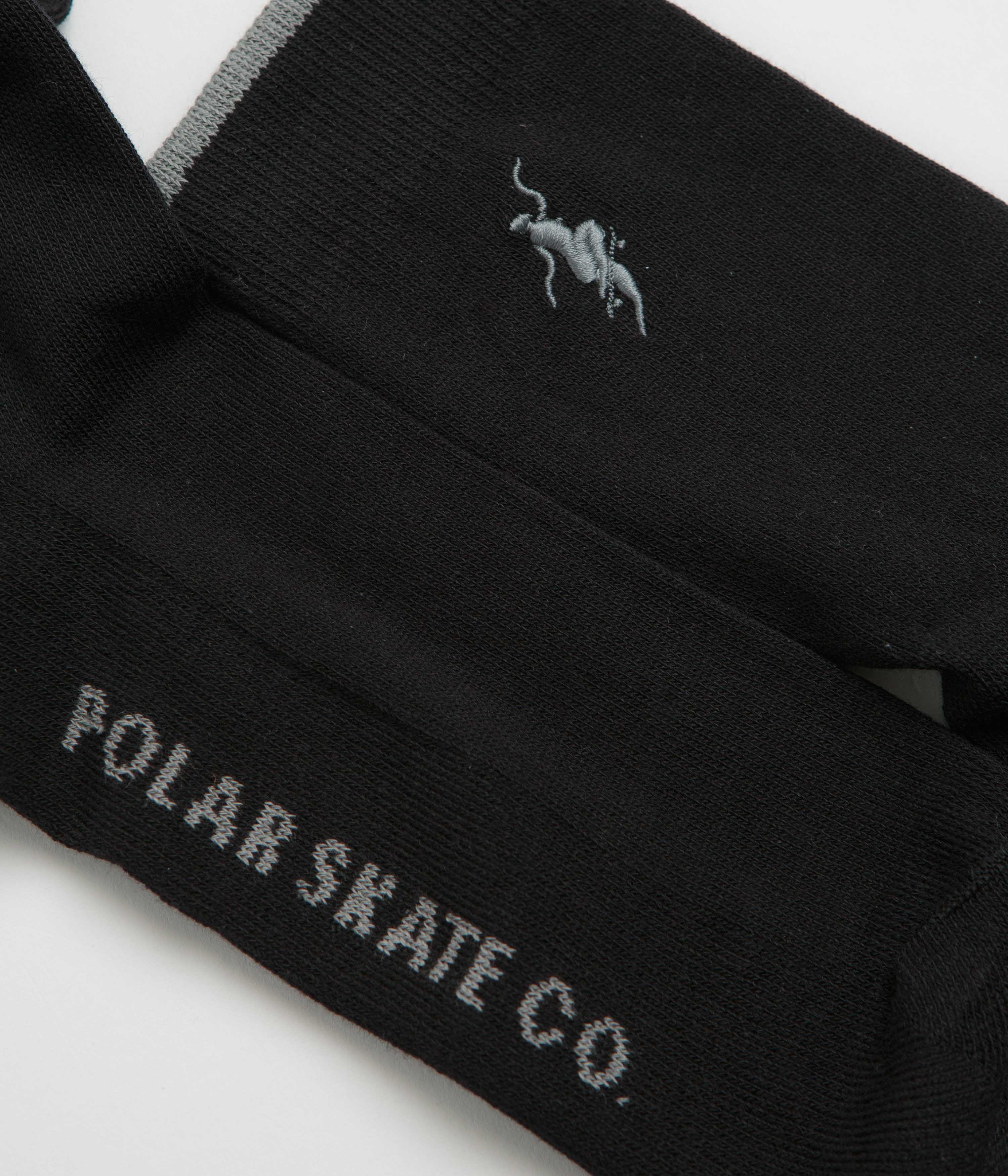 Polar No Complies Forever Socks - Black / Grey - Image 2