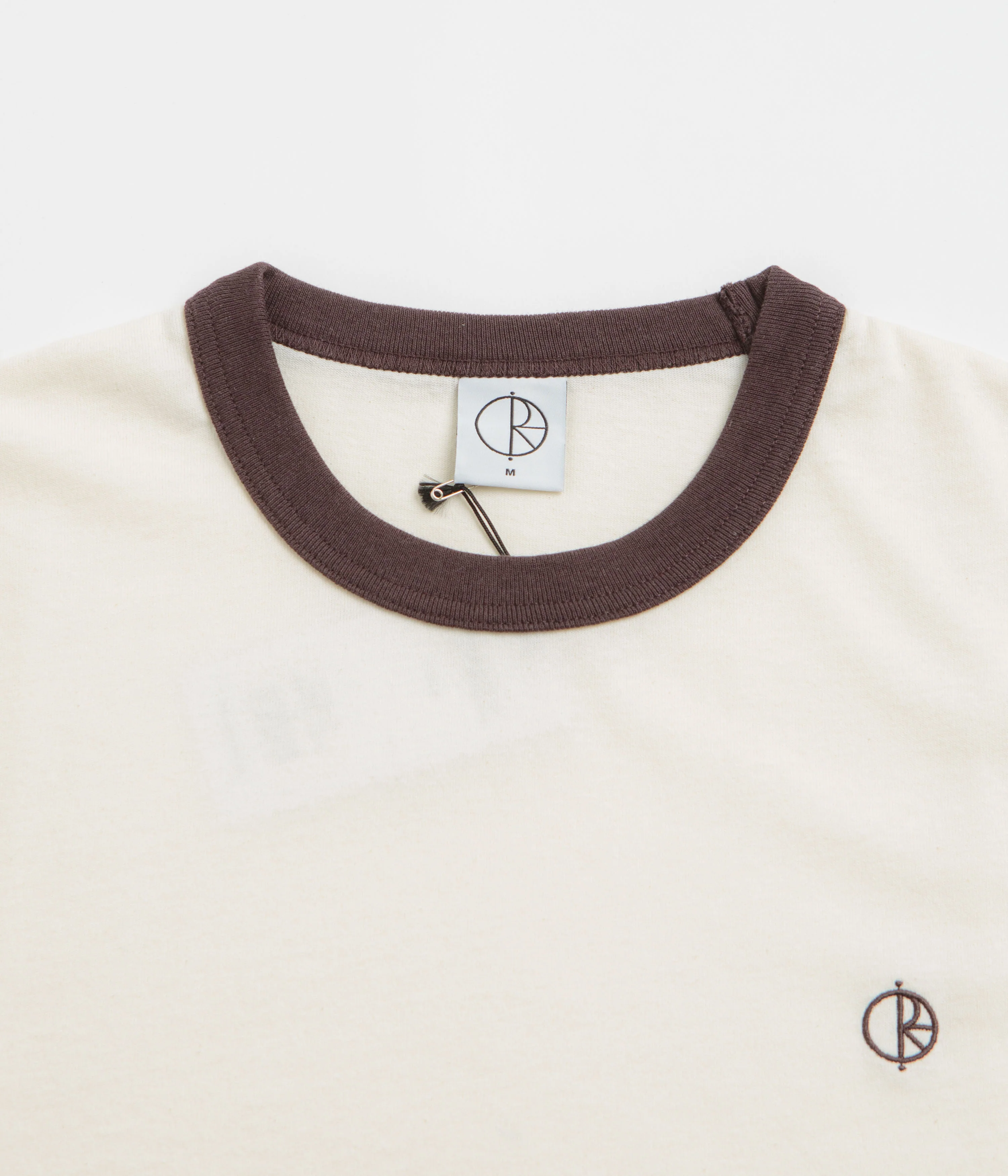 Polar Ringer T-Shirt - Ivory / Chocolate - Image 2