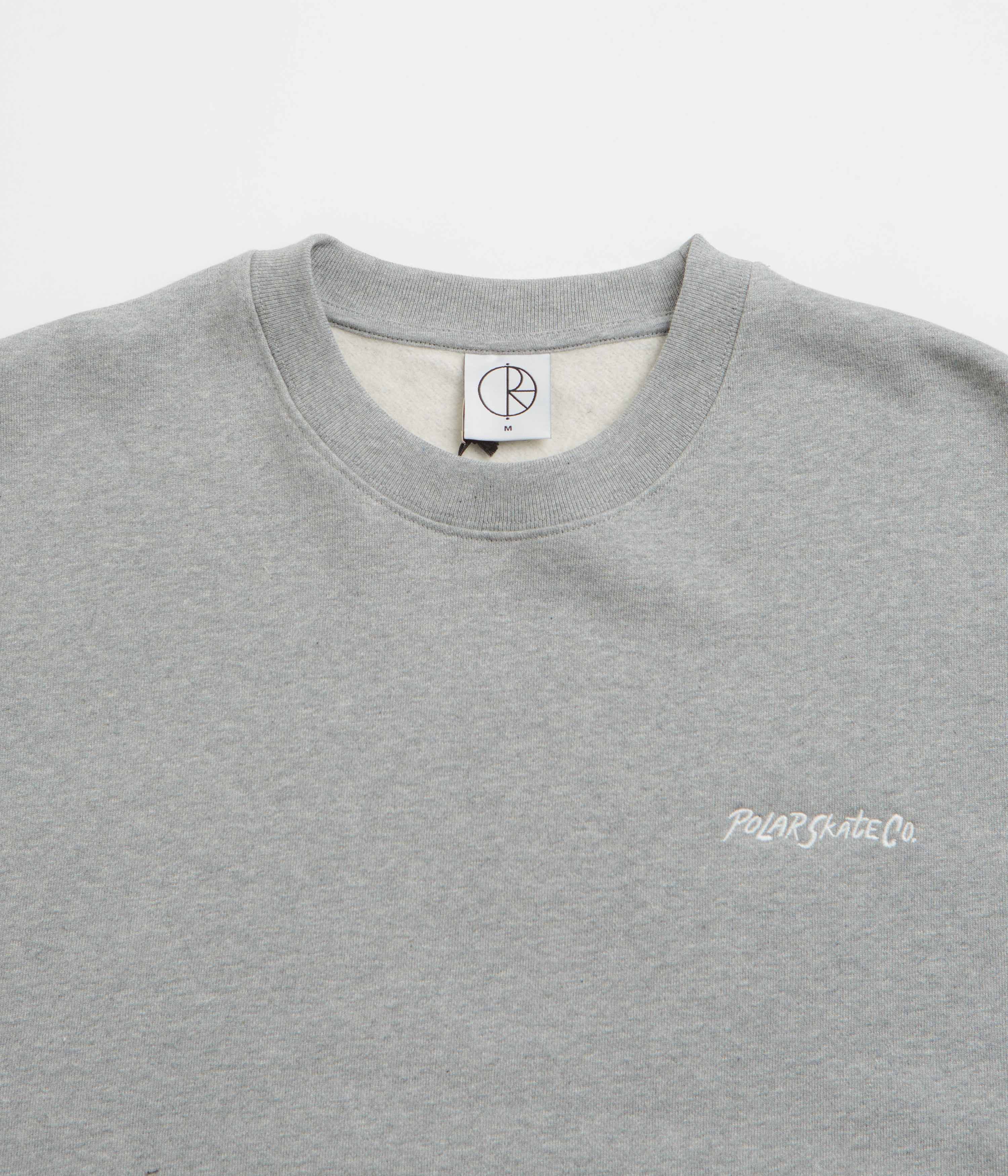 Polar Surf Logo Crewneck Sweatshirt - Heather Grey - Image 2