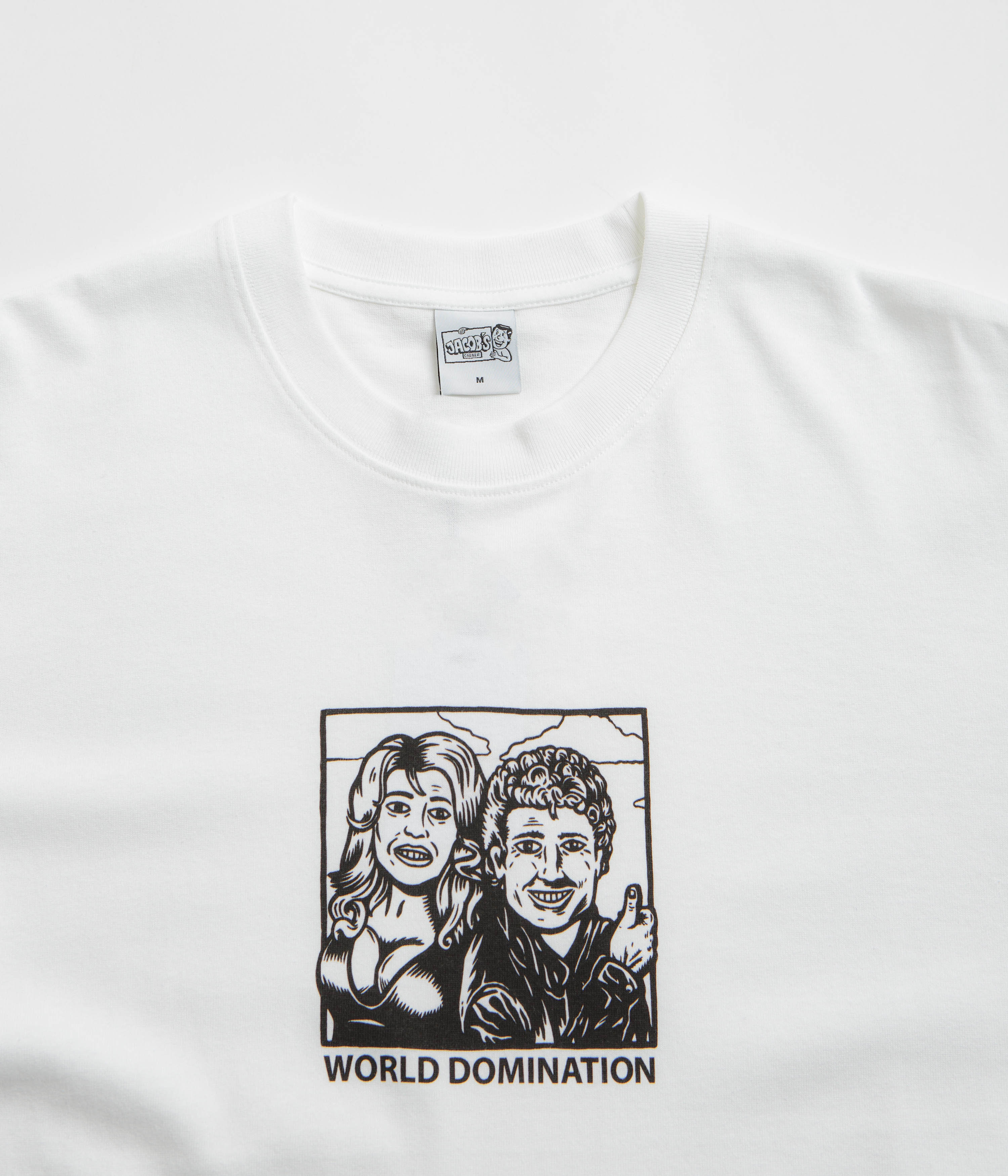 Polar World Domination T-Shirt - White / Black / White - Image 3