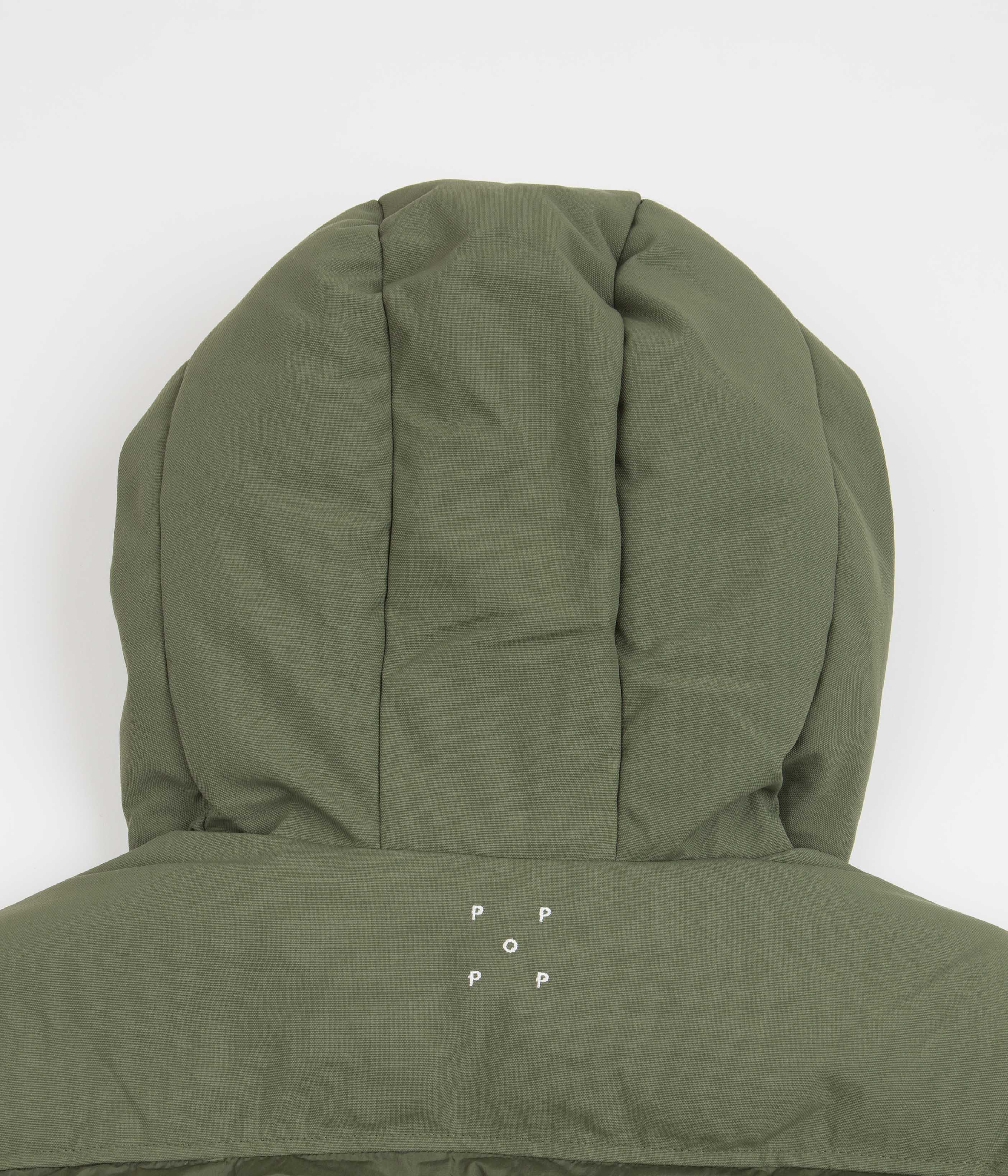Pop Trading Company Alex Puffer Jacket - Olivine - Image 6