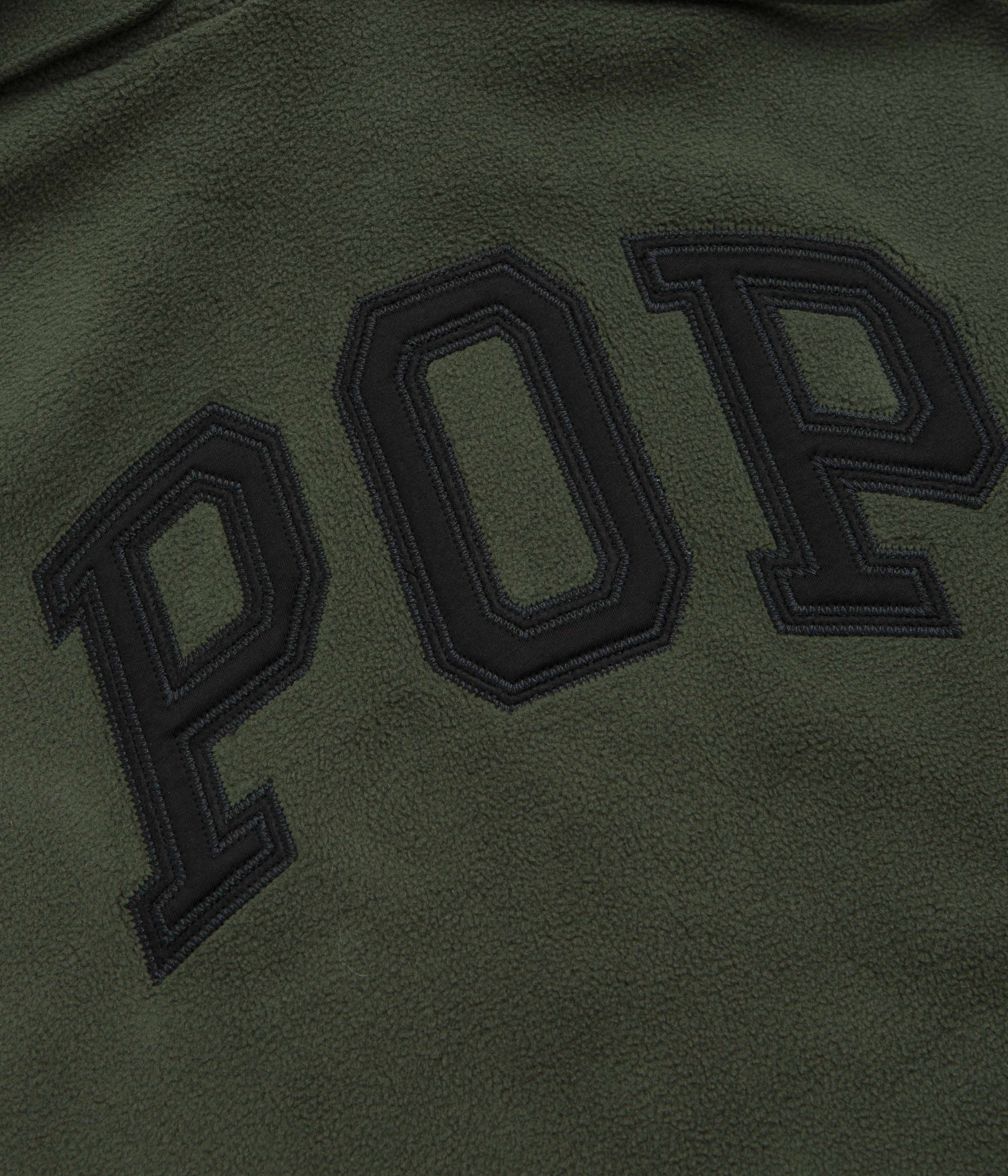 Pop Trading Company Arch Hoodie - Duffel Green - Image 2