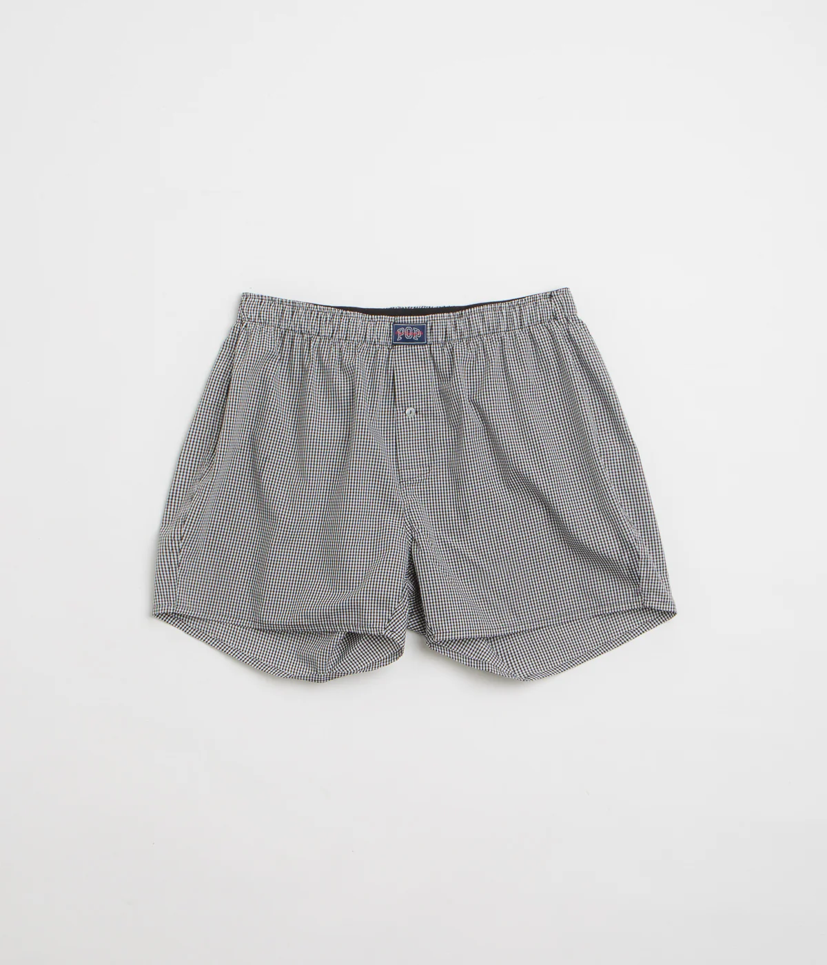 Pop Trading Company Boxer Shorts (3 Pack) - Black / Navy / Gingham - Image 3