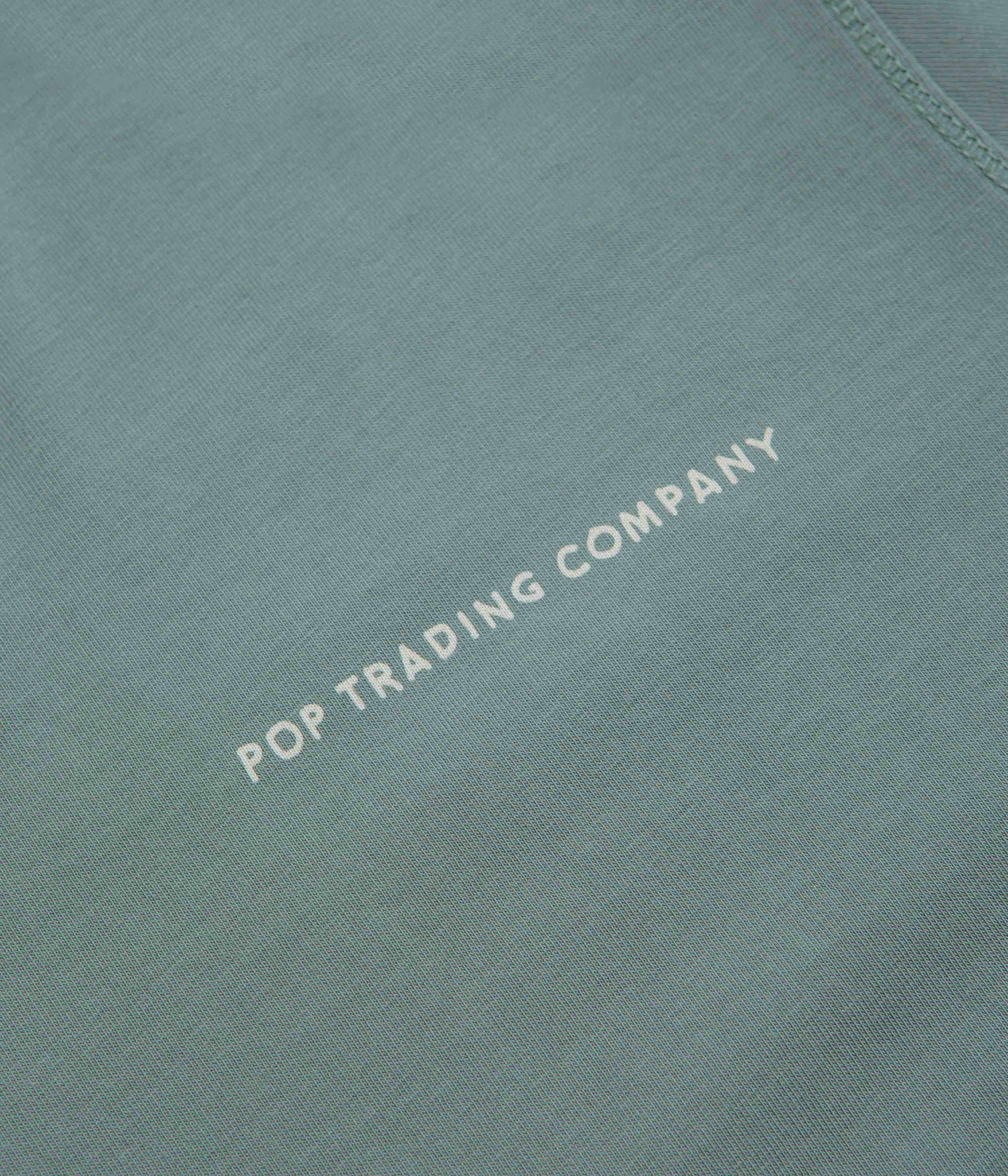 Pop Trading Company BYOBSS Logo T-Shirt - Stormy Sea - Image 4