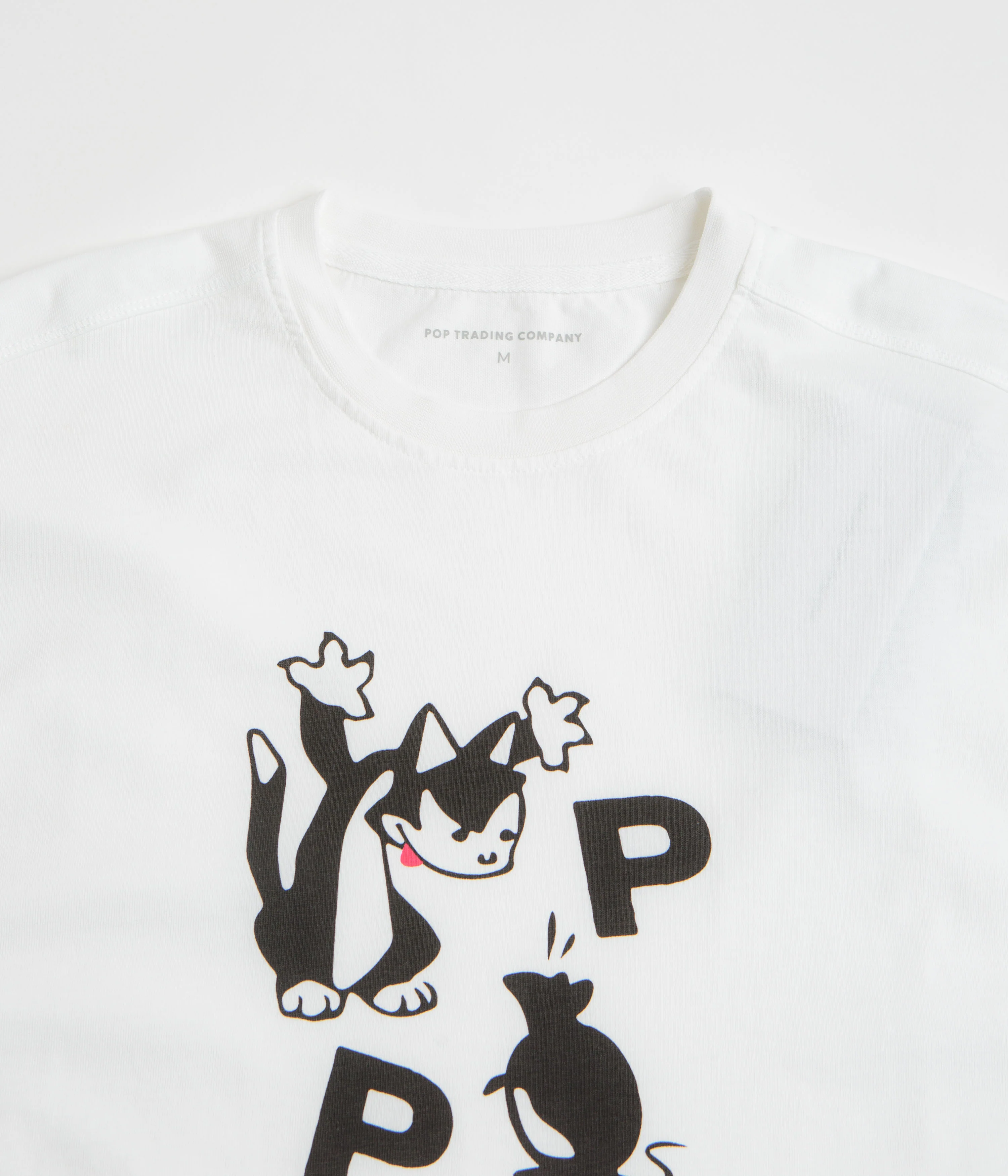Pop Trading Company Catch T-Shirt - White / Black - Image 3