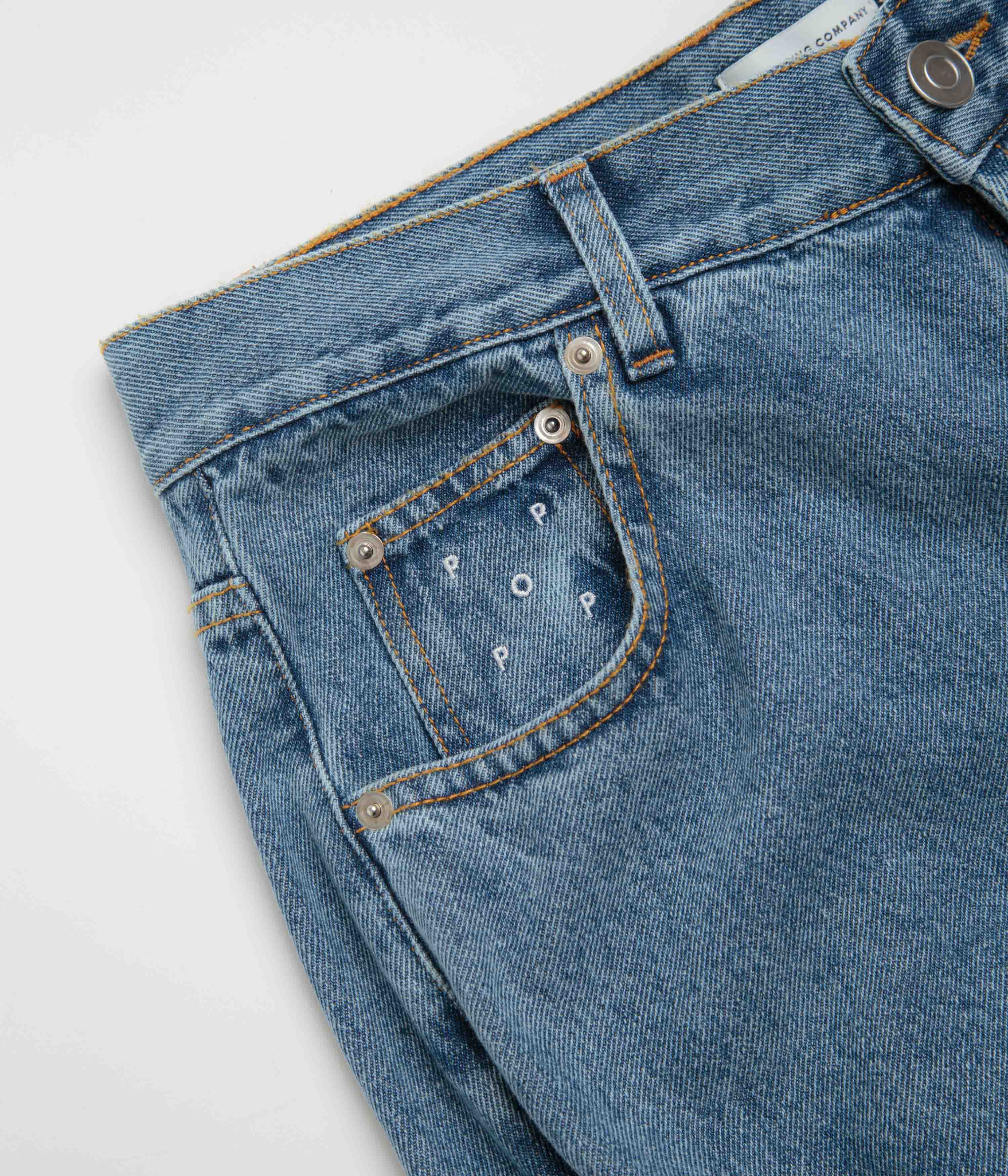 Pop Trading Company DRS Denim Pants - Stonewashed - Image 4