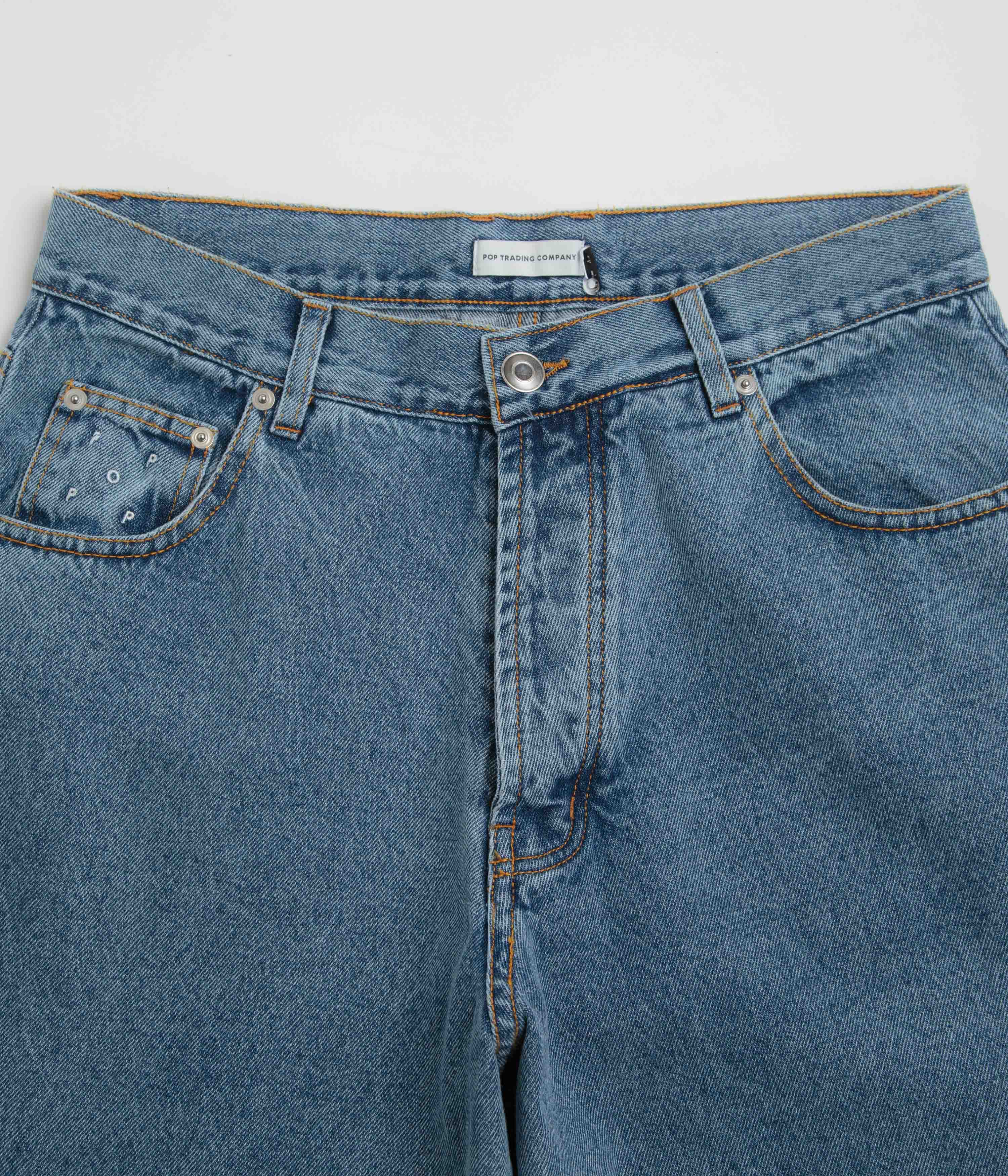 Pop Trading Company DRS Denim Pants - Stonewashed - Image 5