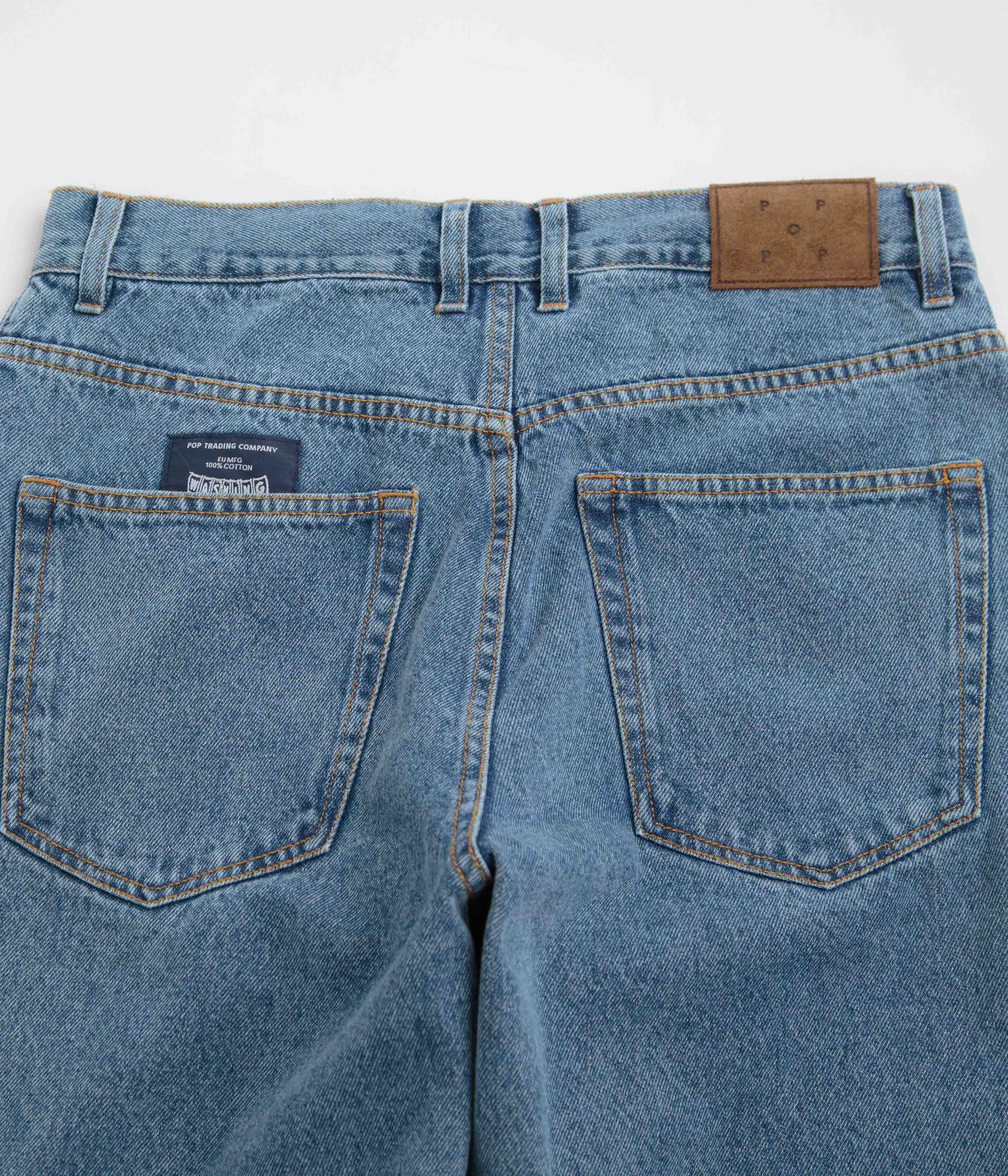 Pop Trading Company DRS Denim Pants - Stonewashed - Image 7