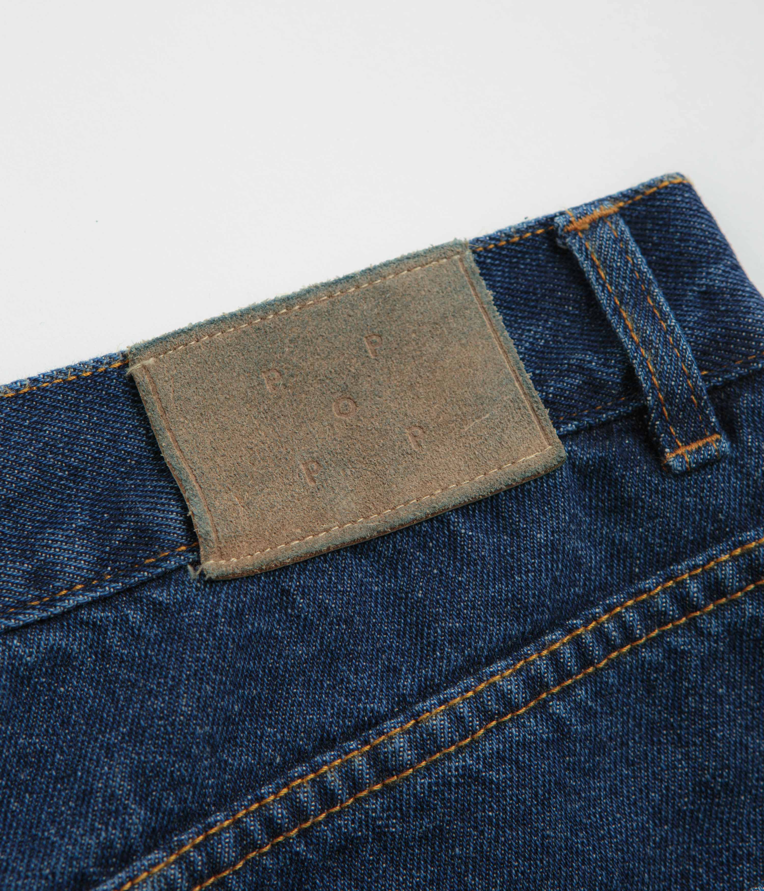 Pop Trading Company DRS Denim Shorts - Rinsed Denim - Image 9