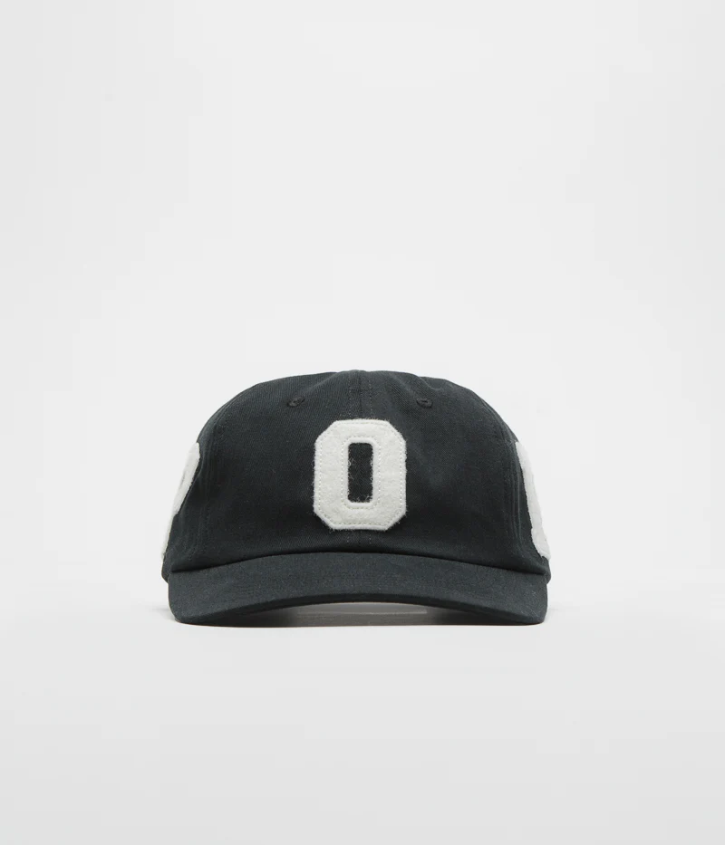 Pop Trading Company Football O Cap - Black - Image 3