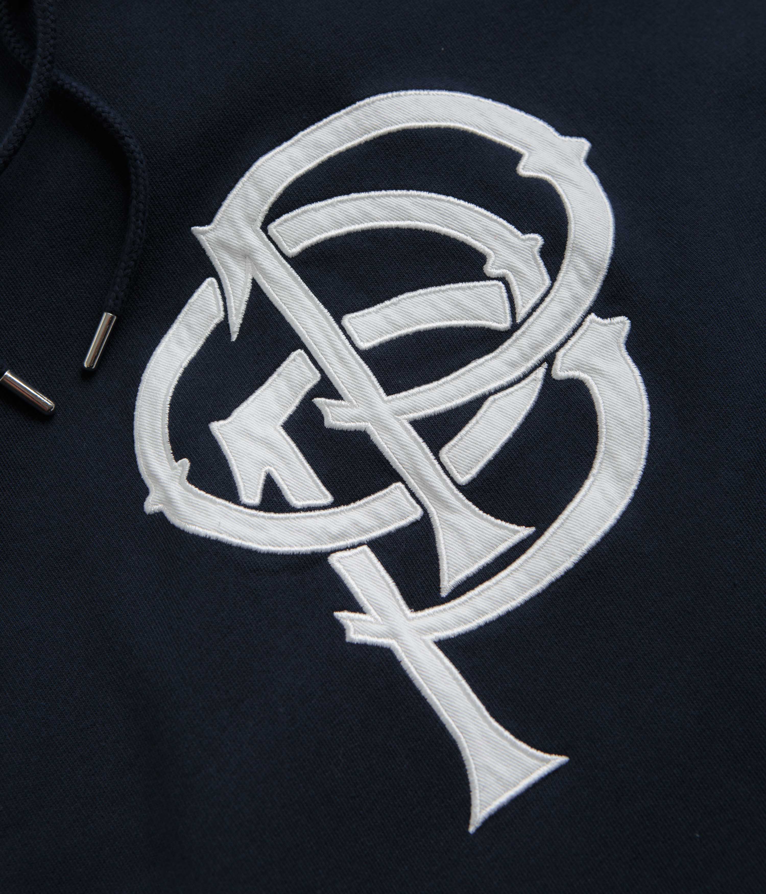 Pop Trading Company Initials Hoodie - Navy - Image 3