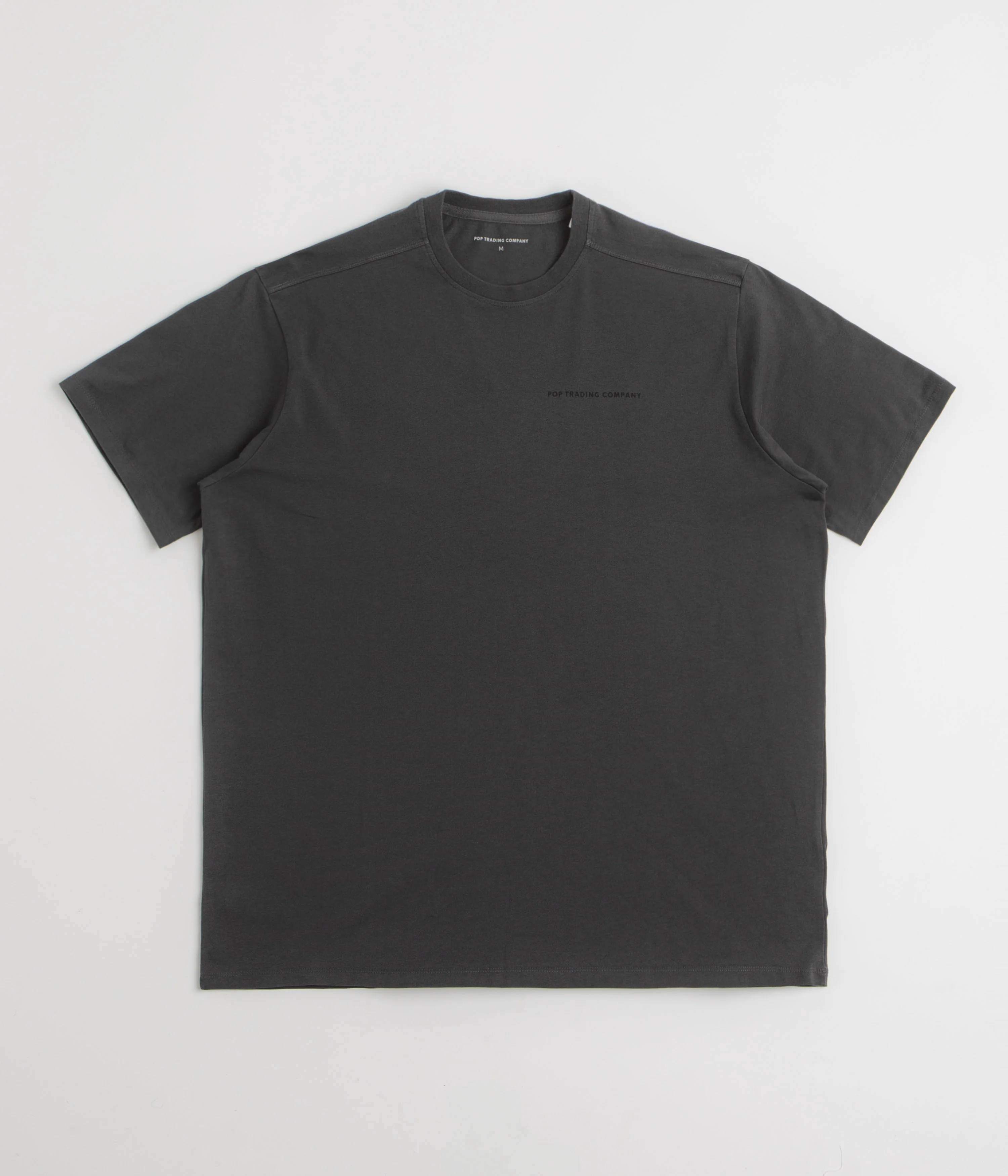 Pop Trading Company Logo T-Shirt - Anthracite / Black - Image 2