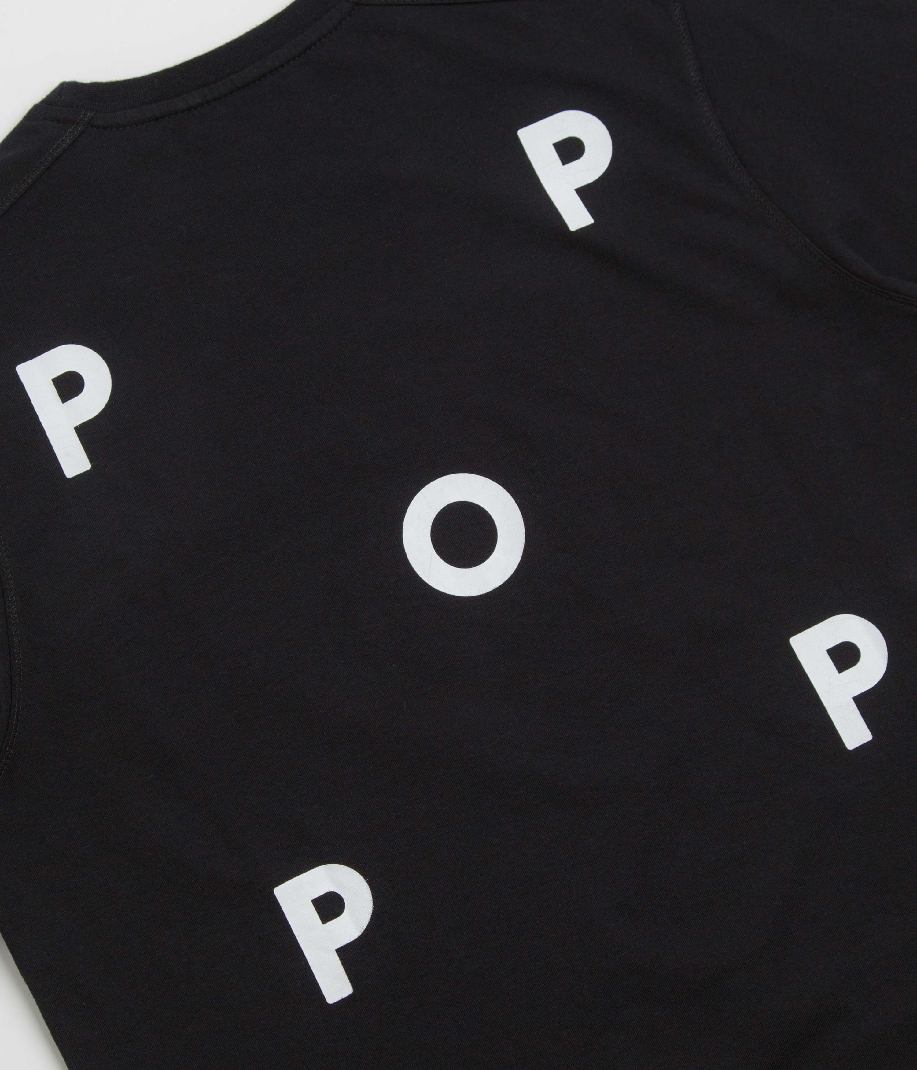 Pop Trading Company Logo T-Shirt - Black / White - Image 5