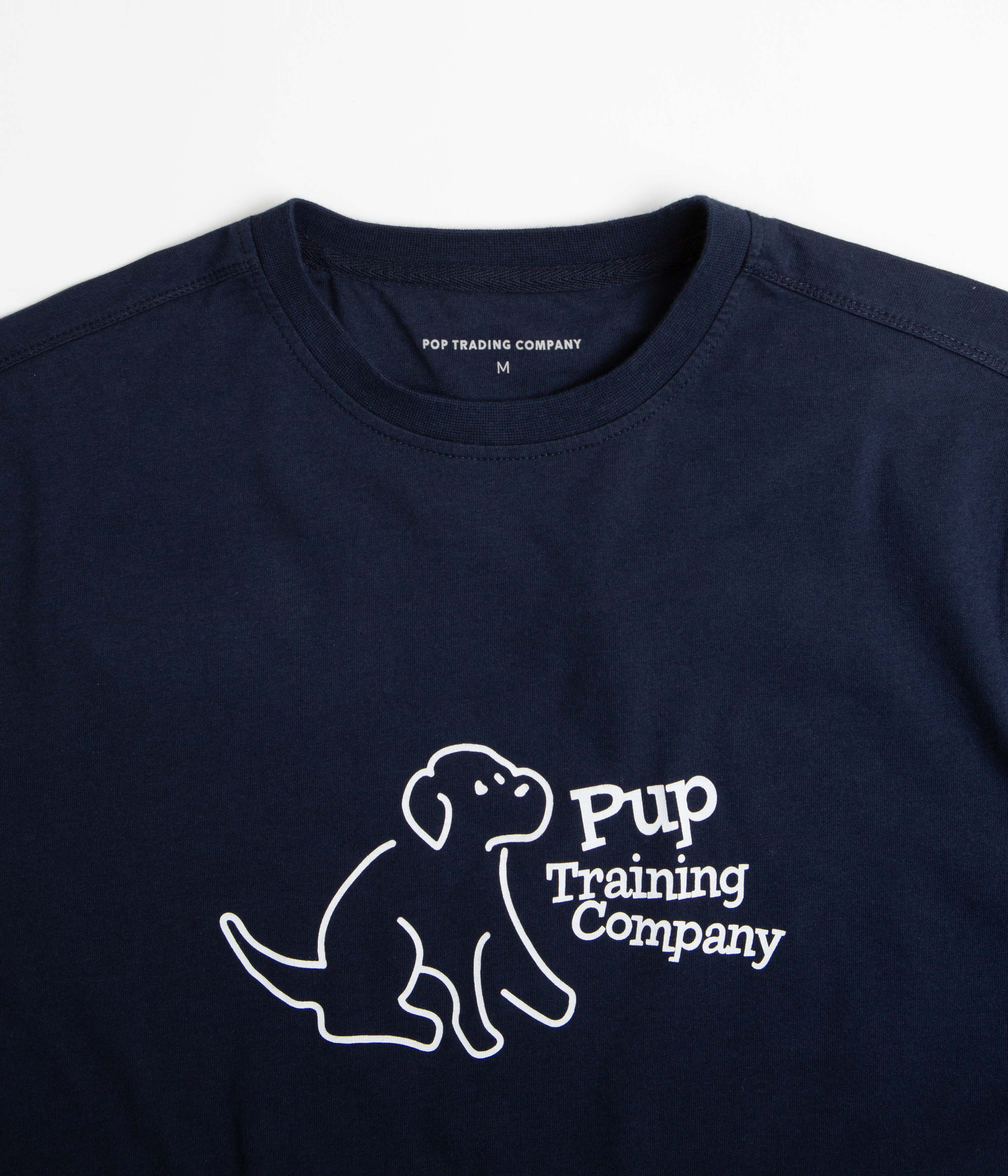 Pop Trading Company Pup Training T-Shirt - Navy - Image 2