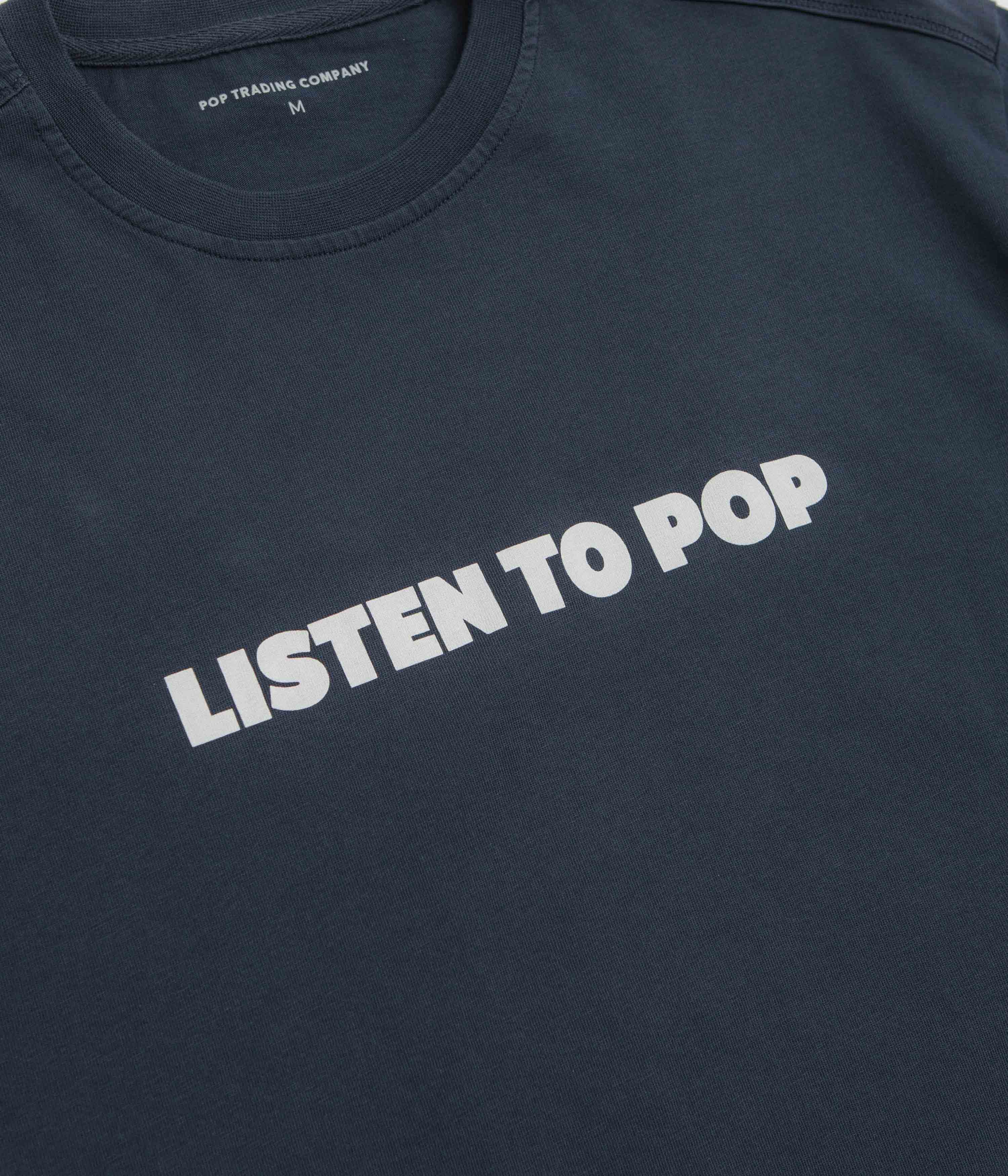 Pop Trading Company Skatemuzik T-Shirt - Navy - Image 2