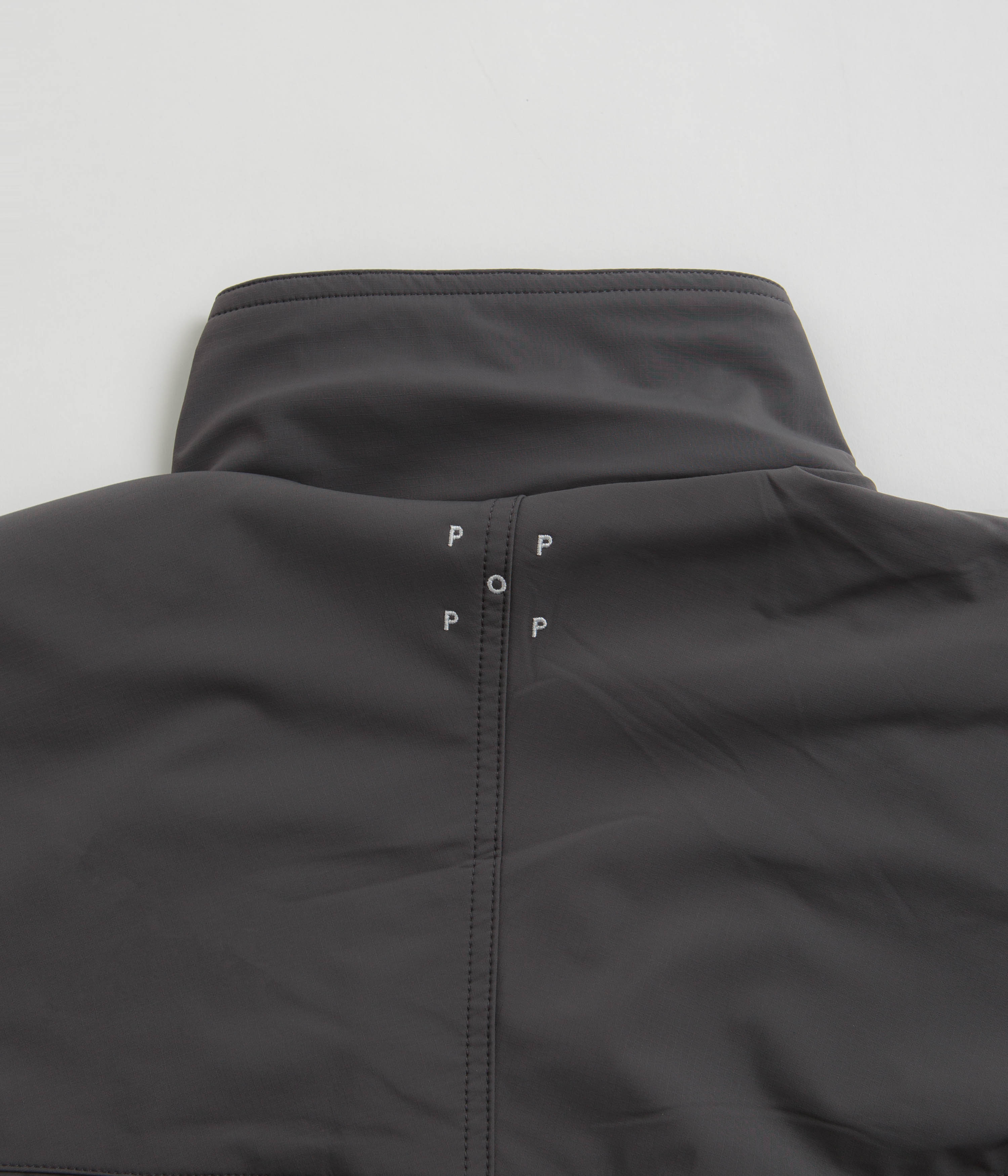Pop Trading Company Two Tone Trainings Jacket - Charcoal - Image 4