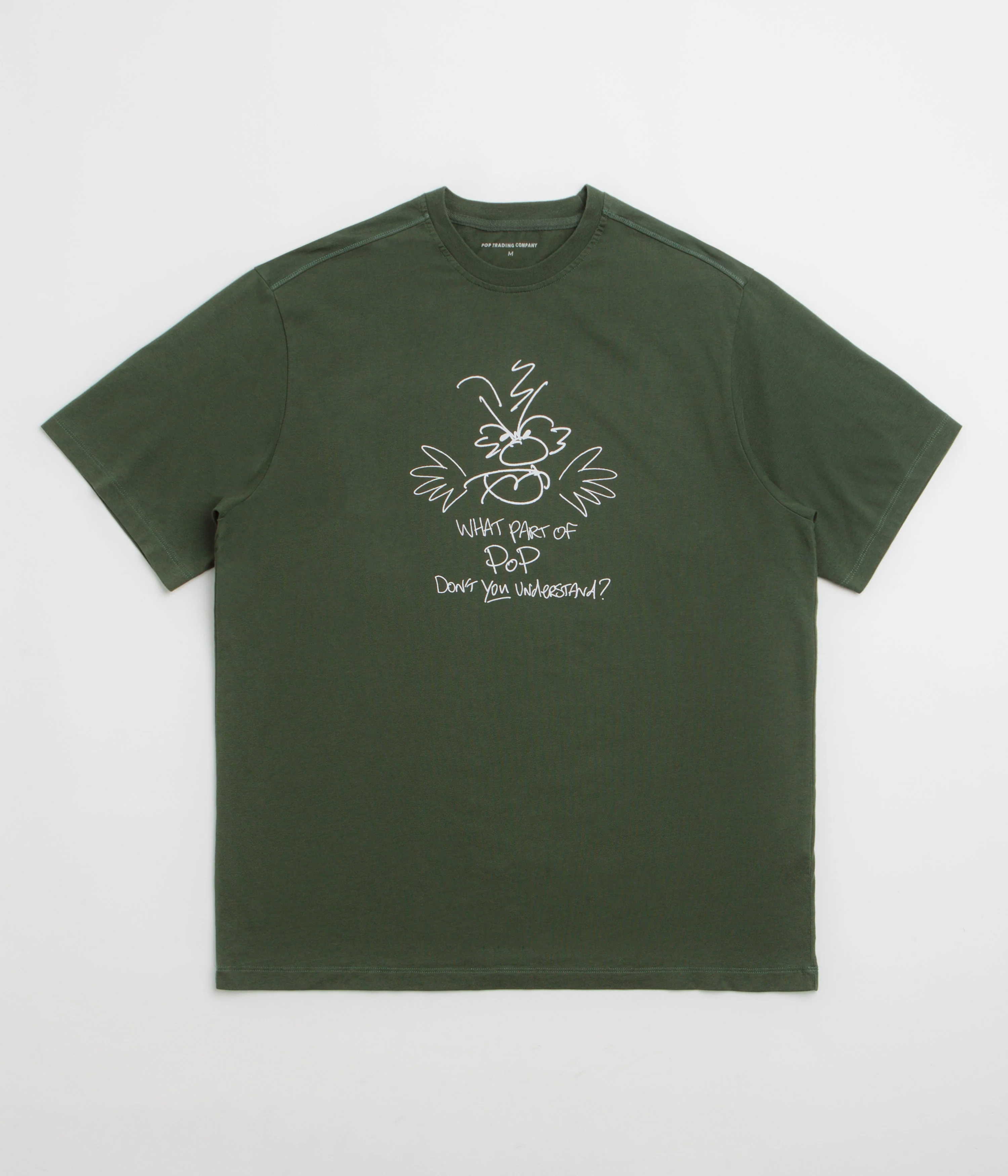 Pop Trading Company Understand T-Shirt - Duffel Green