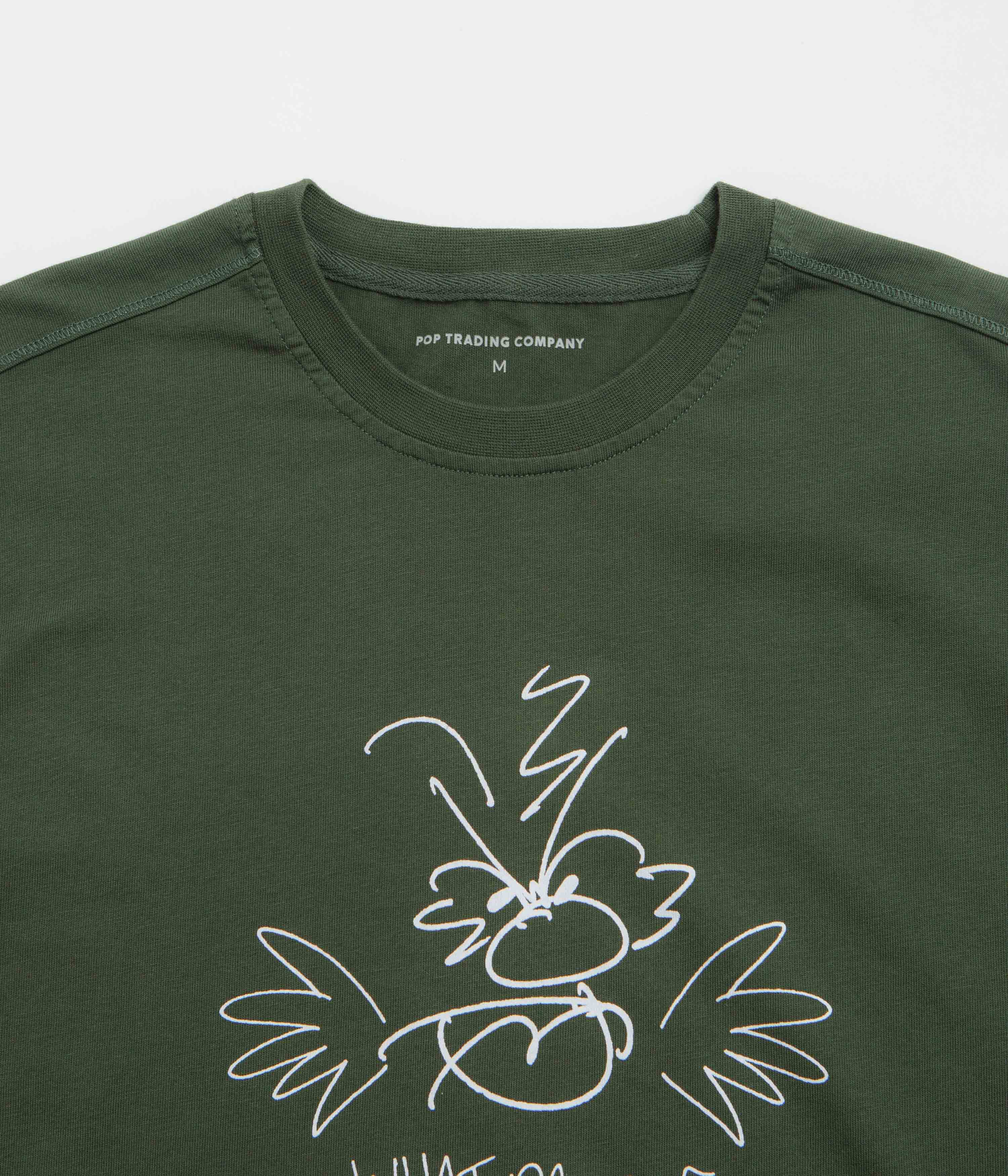 Pop Trading Company Understand T-Shirt - Duffel Green - Image 3