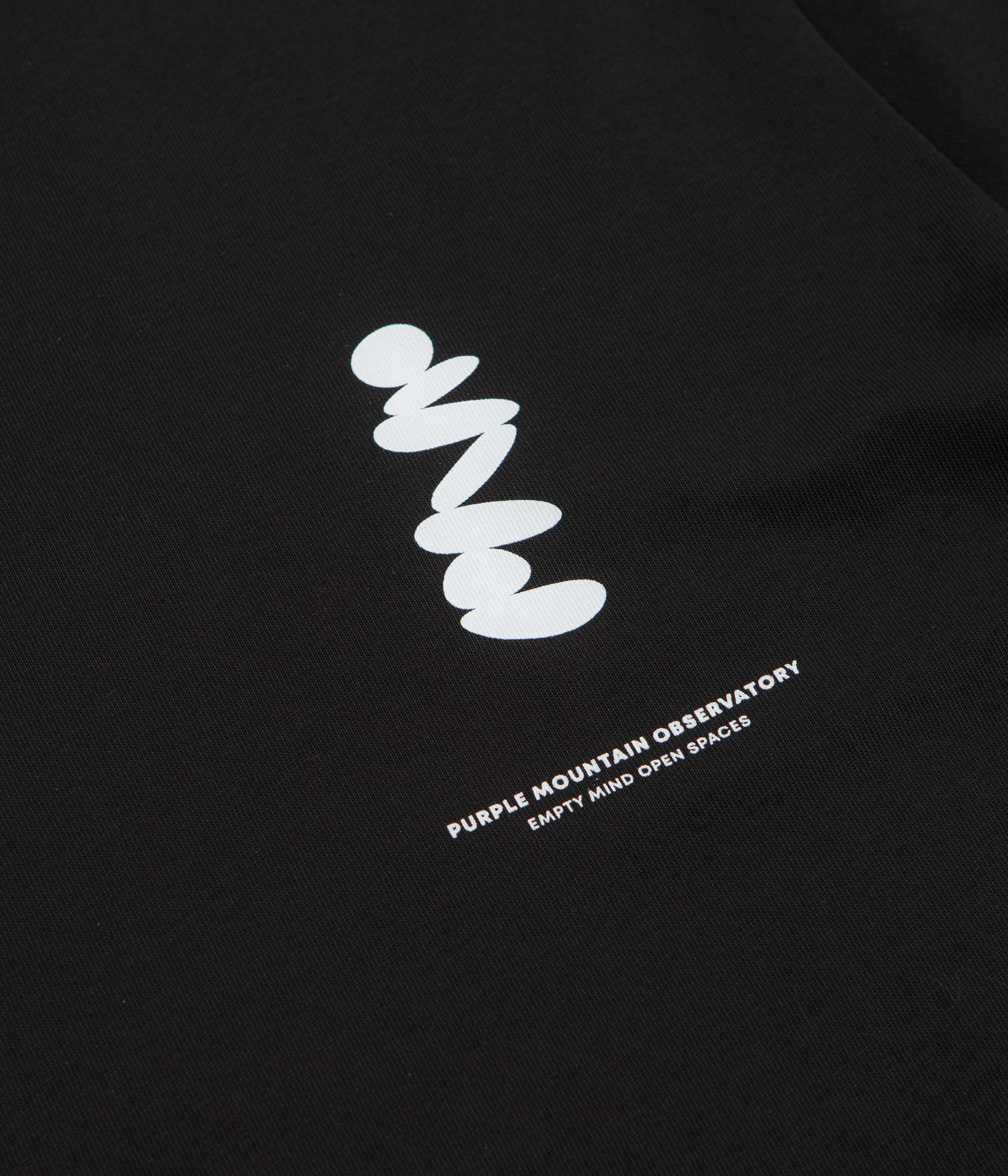 Purple Mountain Observatory Boulders T-Shirt - Black - Image 5