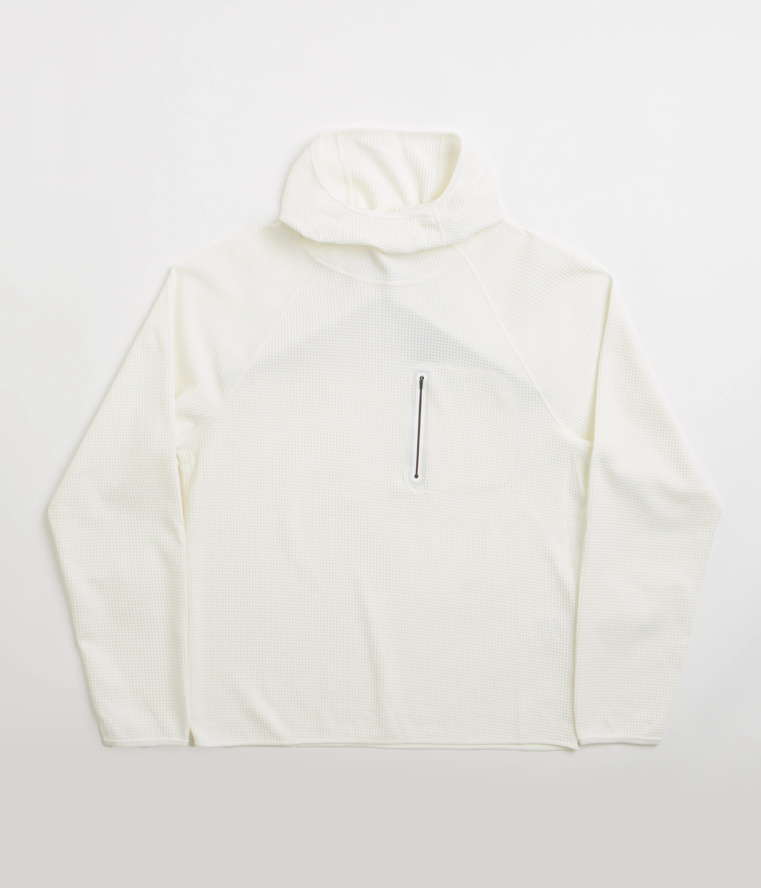 Purple Mountain Observatory Waffle Balaclava Hoodie - White