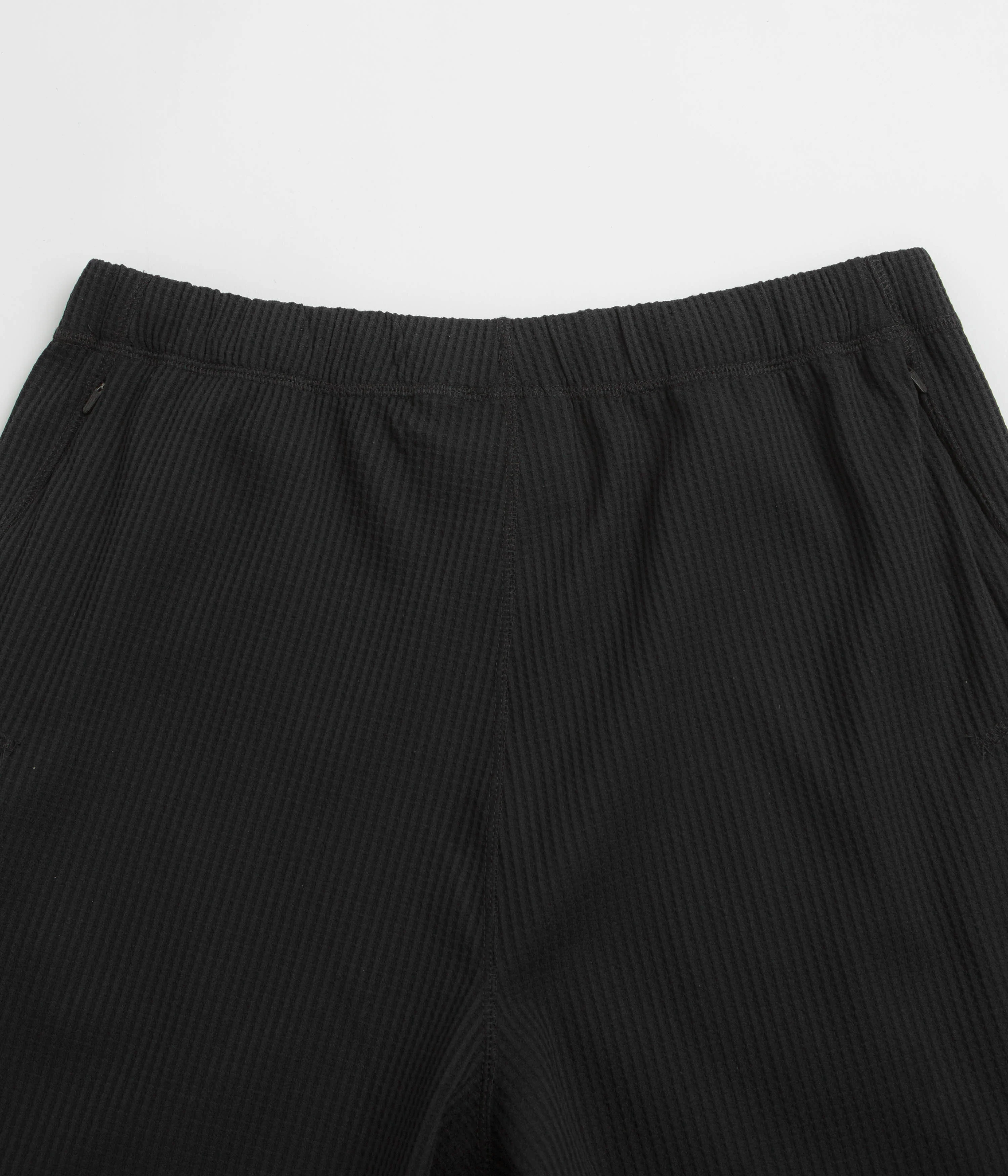 Purple Mountain Observatory Waffle Shorts - Black - Image 8