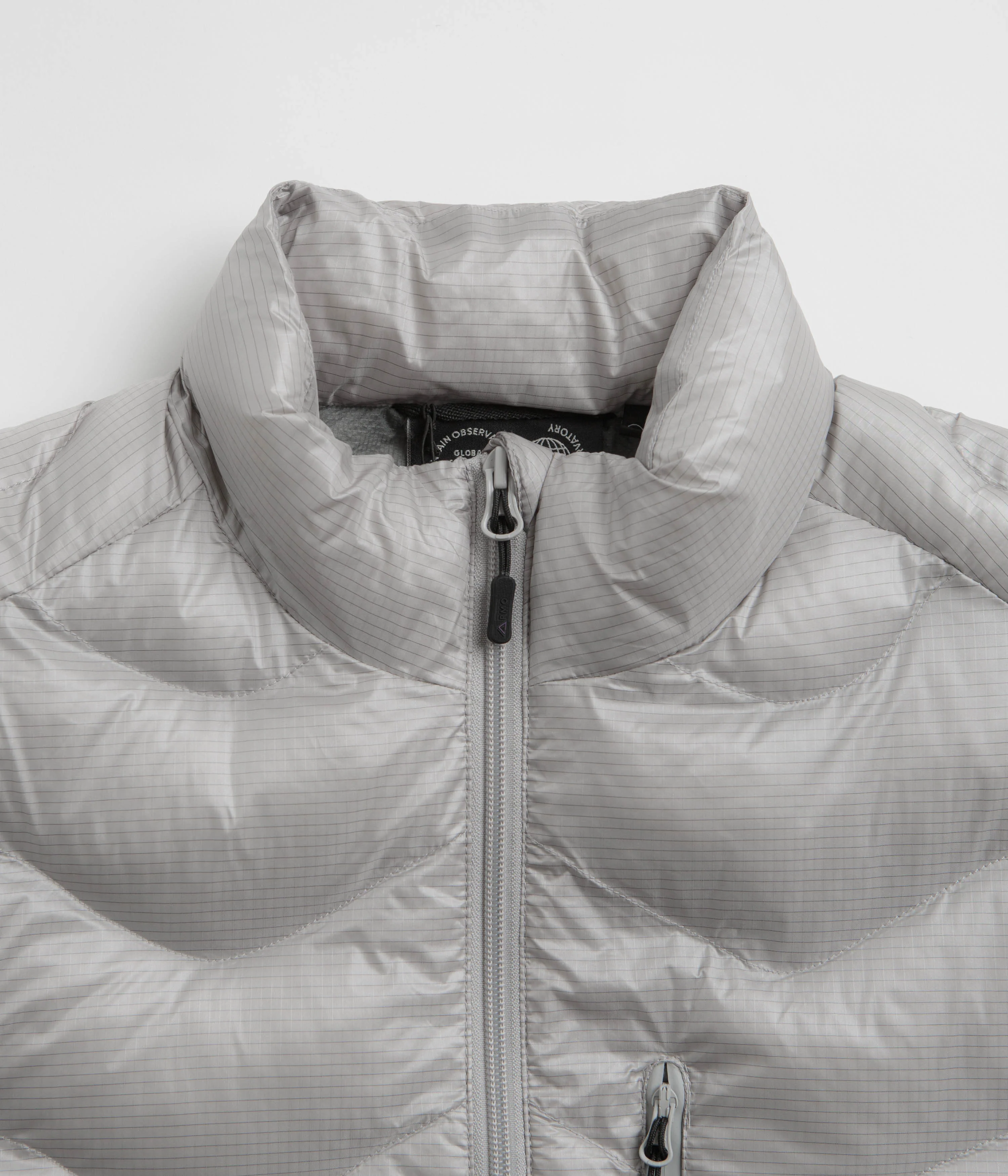 Purple Mountain Observatory Waves Light Puffer Jacket - Grey - Image 6