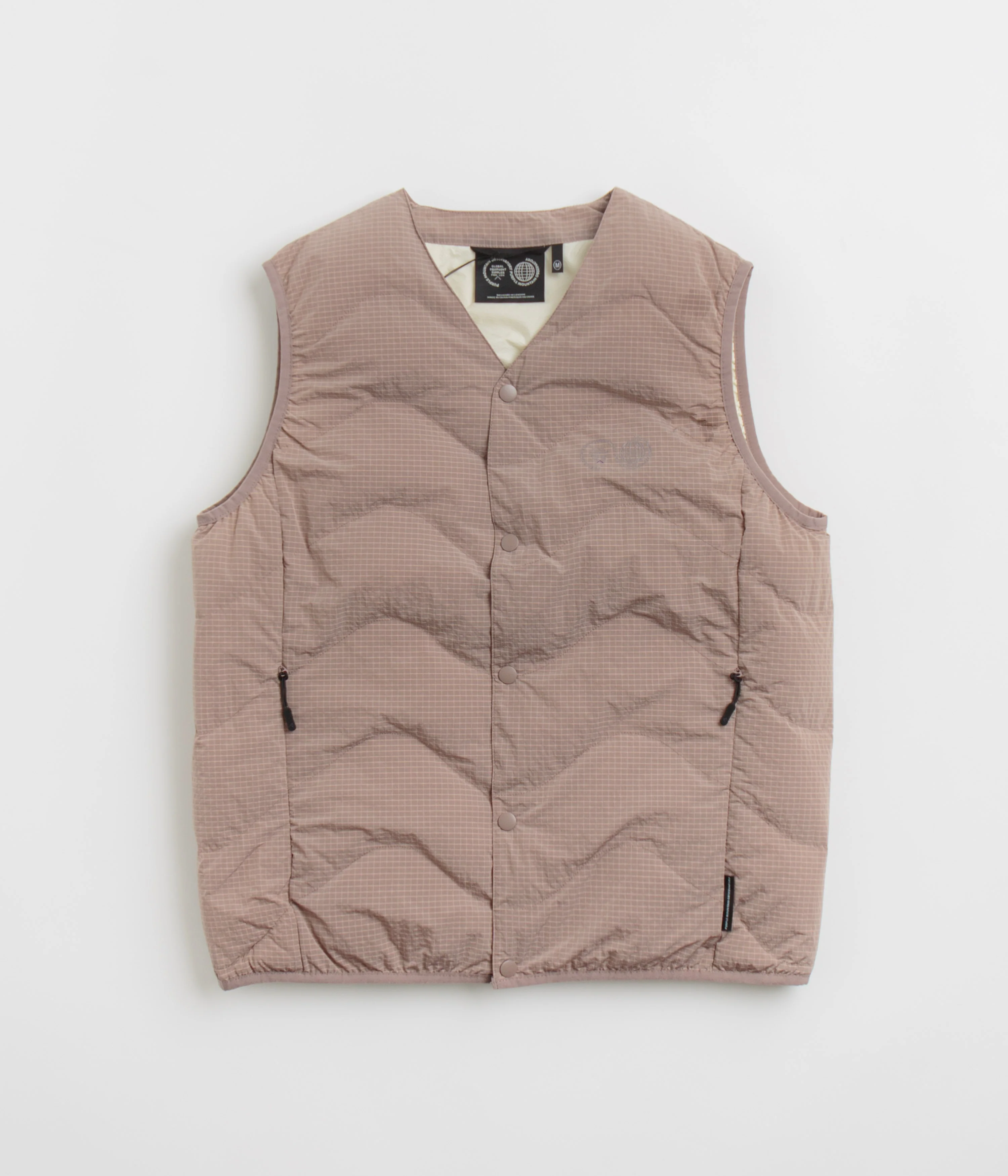Purple Mountain Observatory Waves Ripstop Vest - Putty