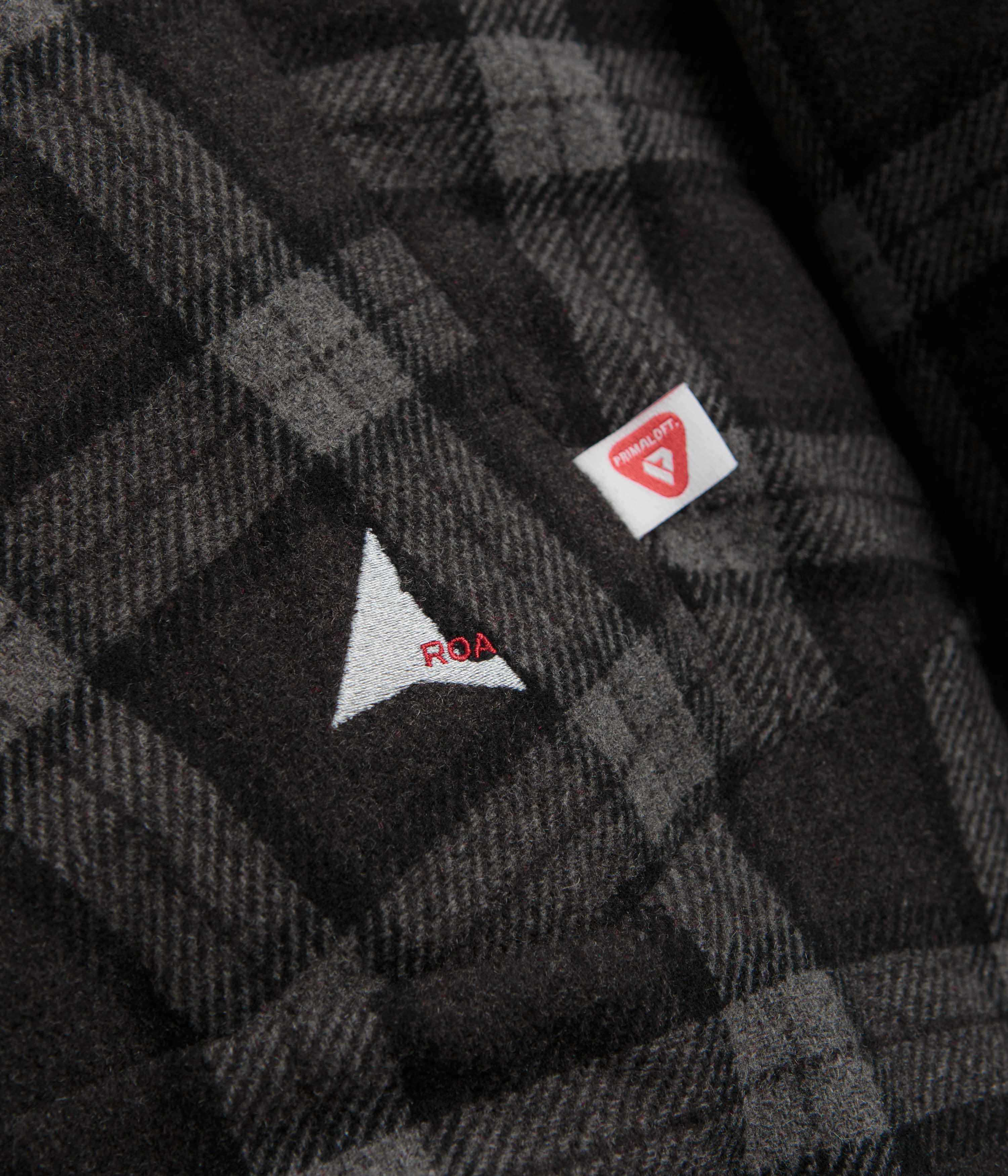 ROA Logger Primaloft Checked Jacket - Anthracite - Image 5