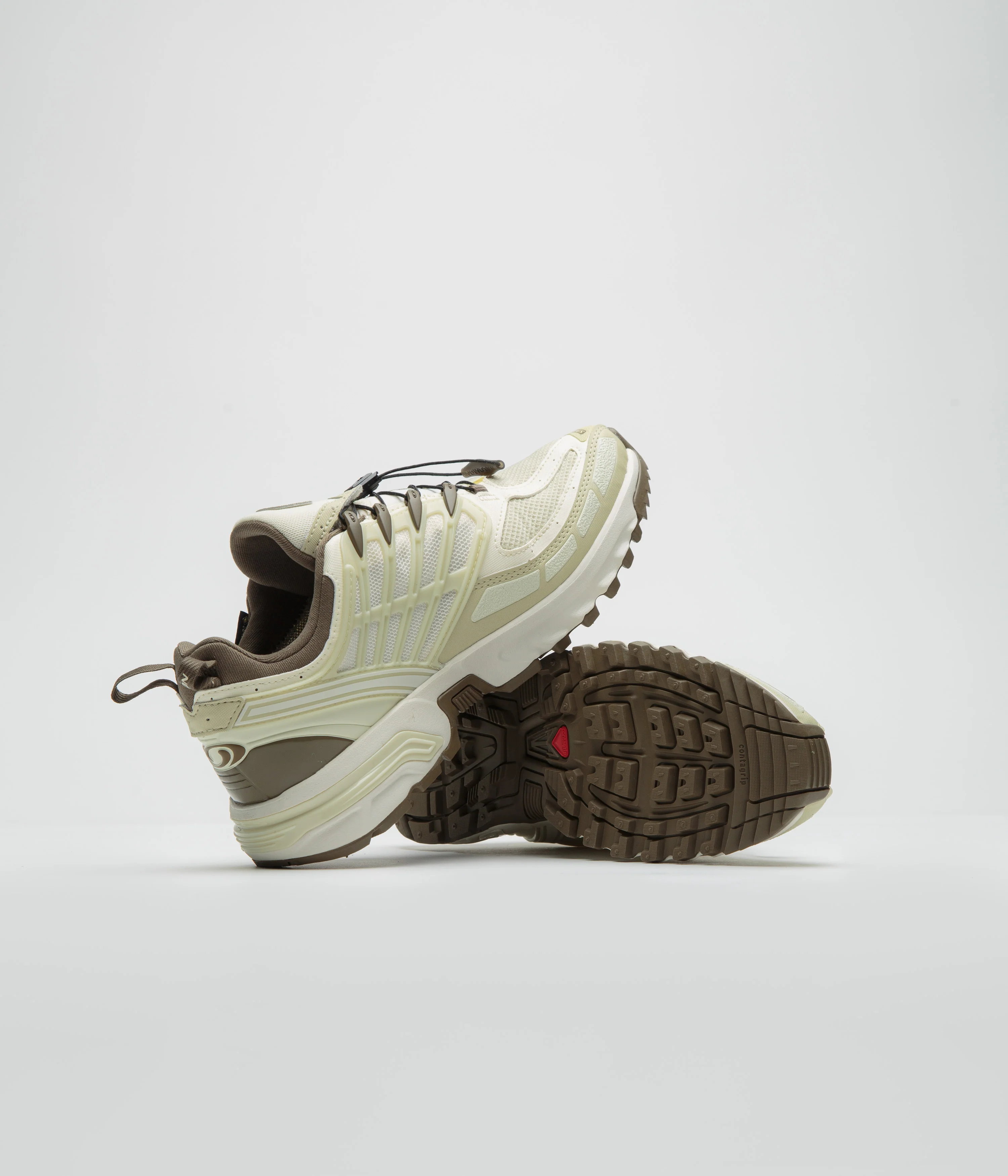 Salomon ACS Pro GTX Shoes - Vanilla Ice / Green Haze / Stone Gray - Image 5