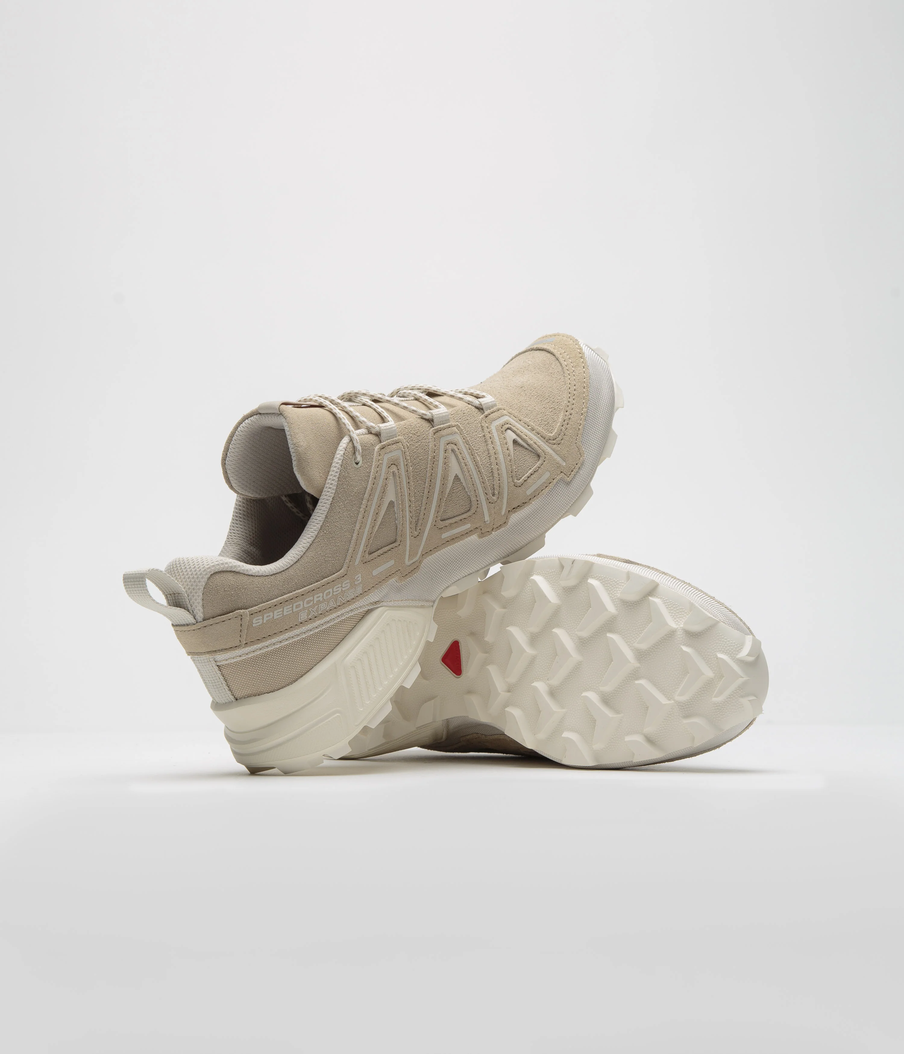 Salomon Speedcross 3 Expanse LTR Shoes - Oxford Tan / Rainy Day / Vanilla Ice - Image 6