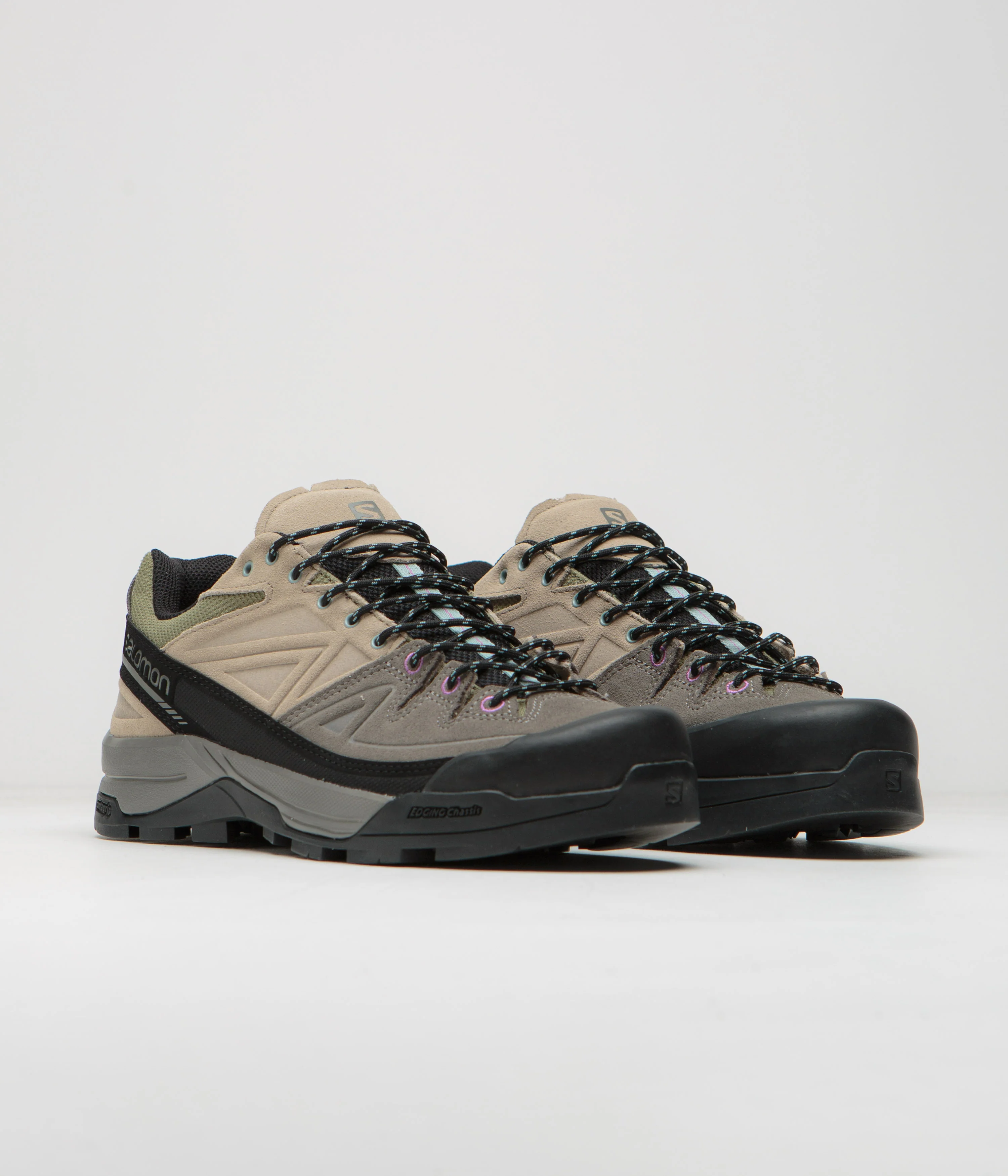 Salomon X-ALP LTR Shoes - Pewter / Vintage Khaki / Black - Image 3