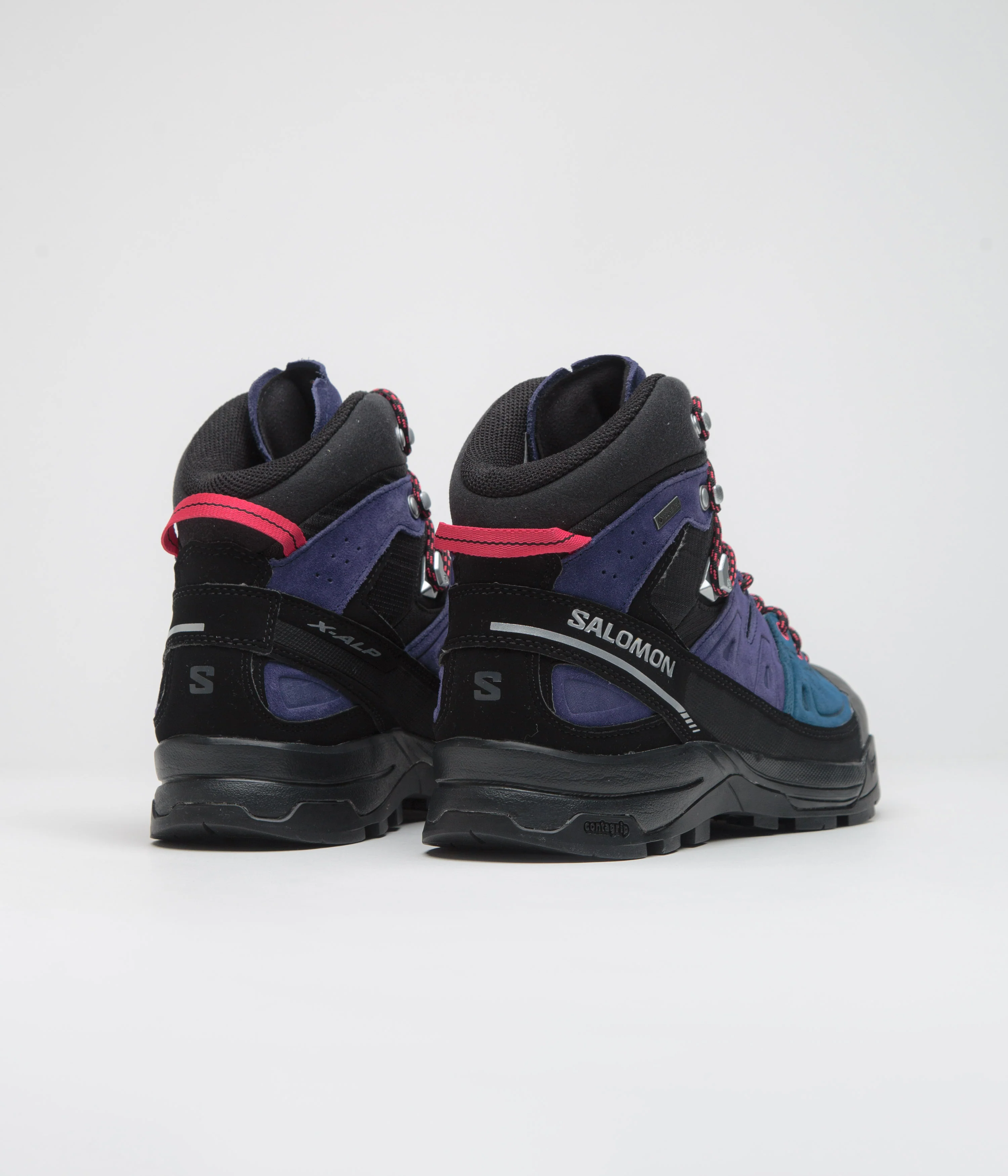 Salomon X-ALP Mid LTR GTX Shoes - Astral Aura / Poseidon / Rouge Red - Image 4