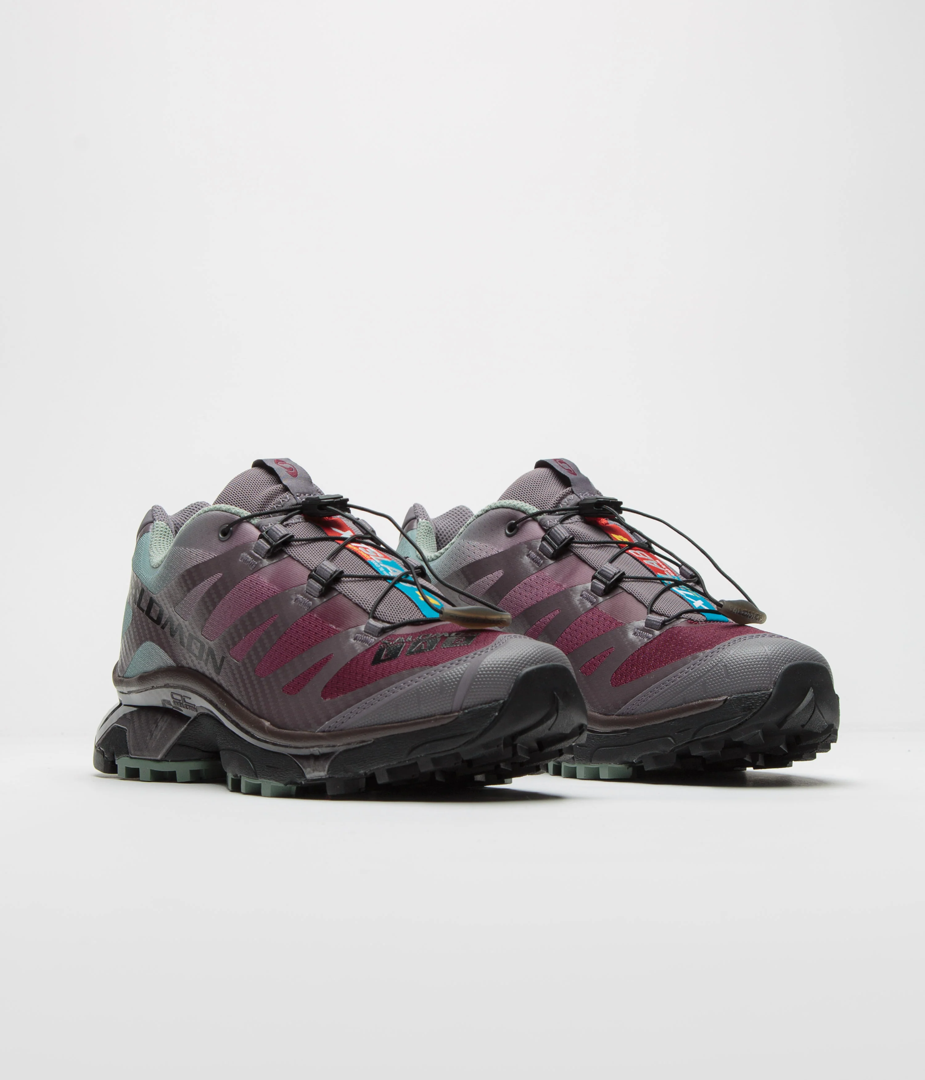 Salomon XT-4 OG Shoes - Excalibur / Green Milieu / Tawny Port - Image 3