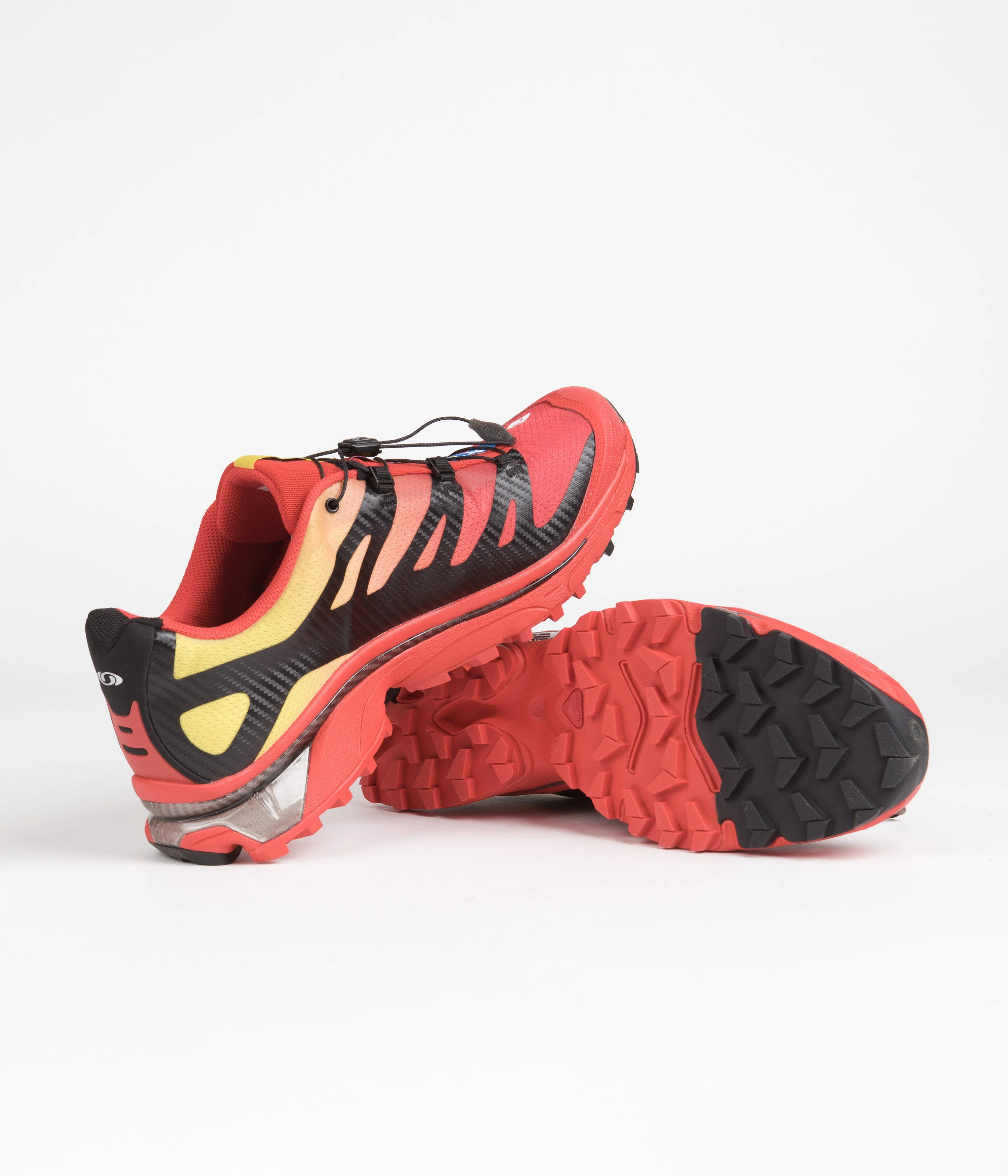 Salomon XT-4 OG Shoes - Fiery Red / Black / Empire Yellow - Image 5