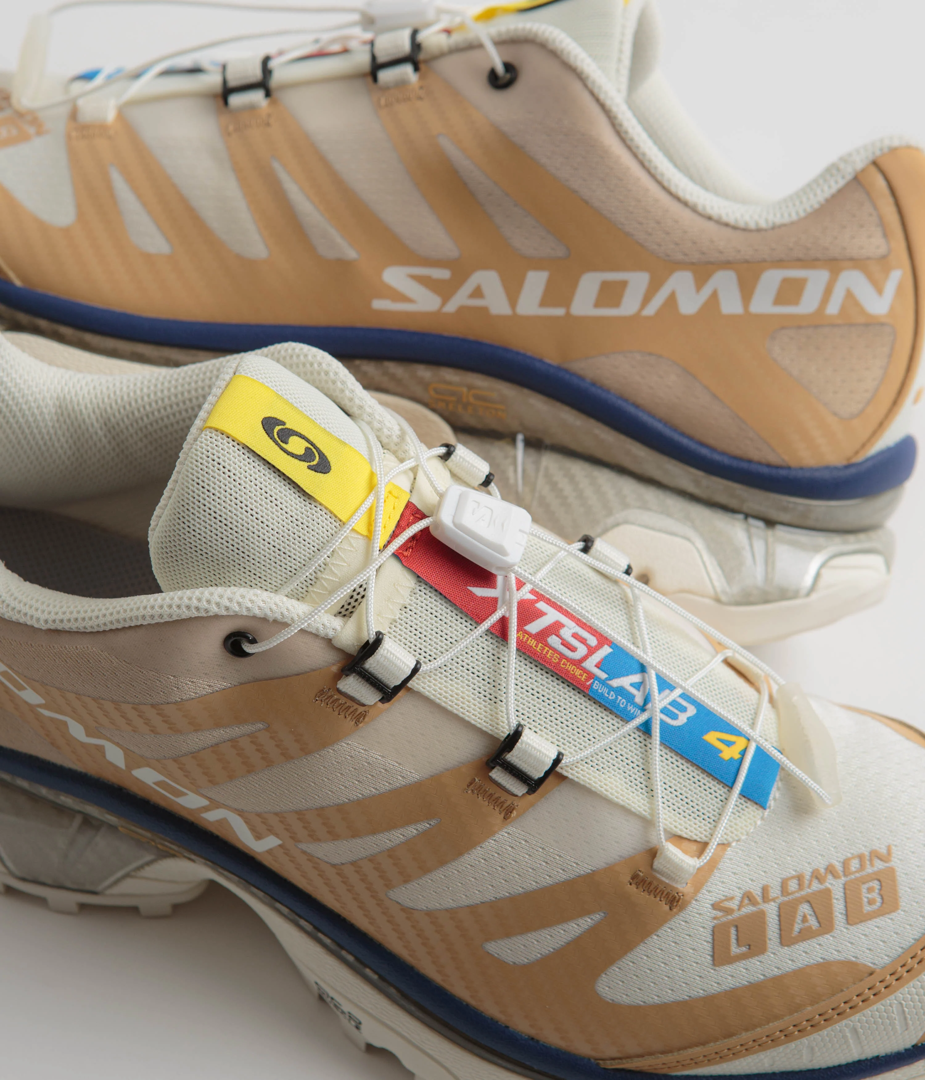 Salomon XT-4 OG Shoes - Taffy / Vanilla Ice / Blue Print - Image 3