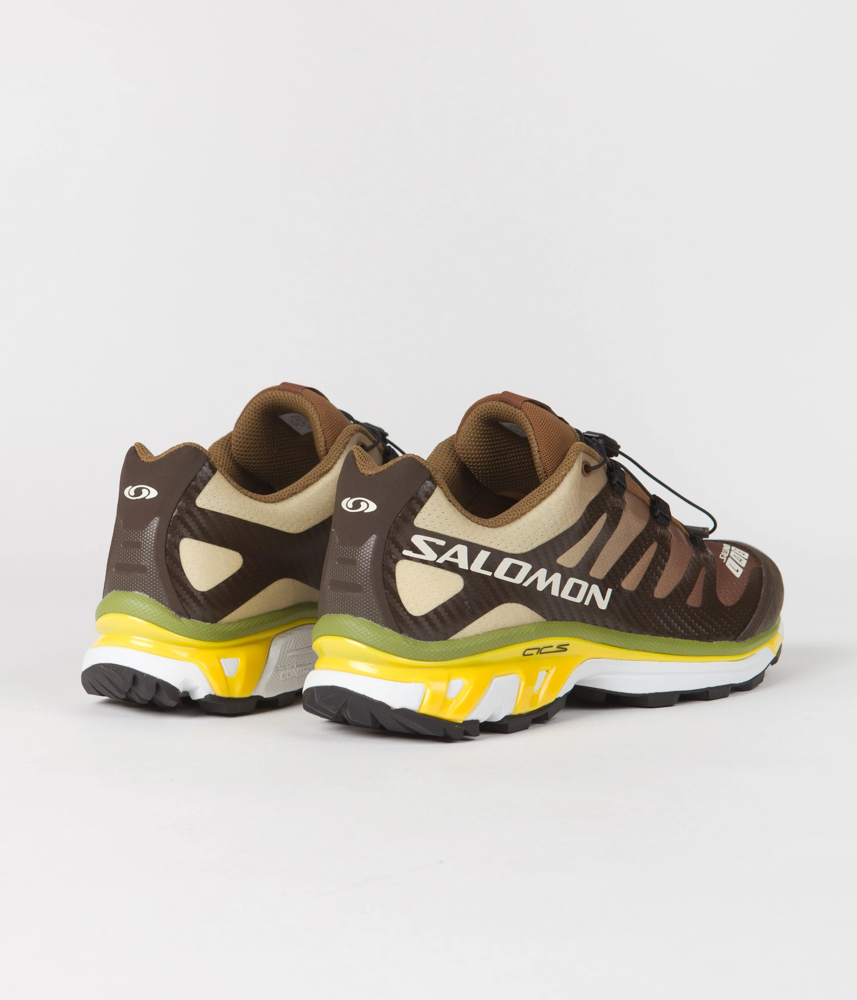 Salomon XT-4 Shoes - Delicioso / Toffee / Empire Yellow - Image 4