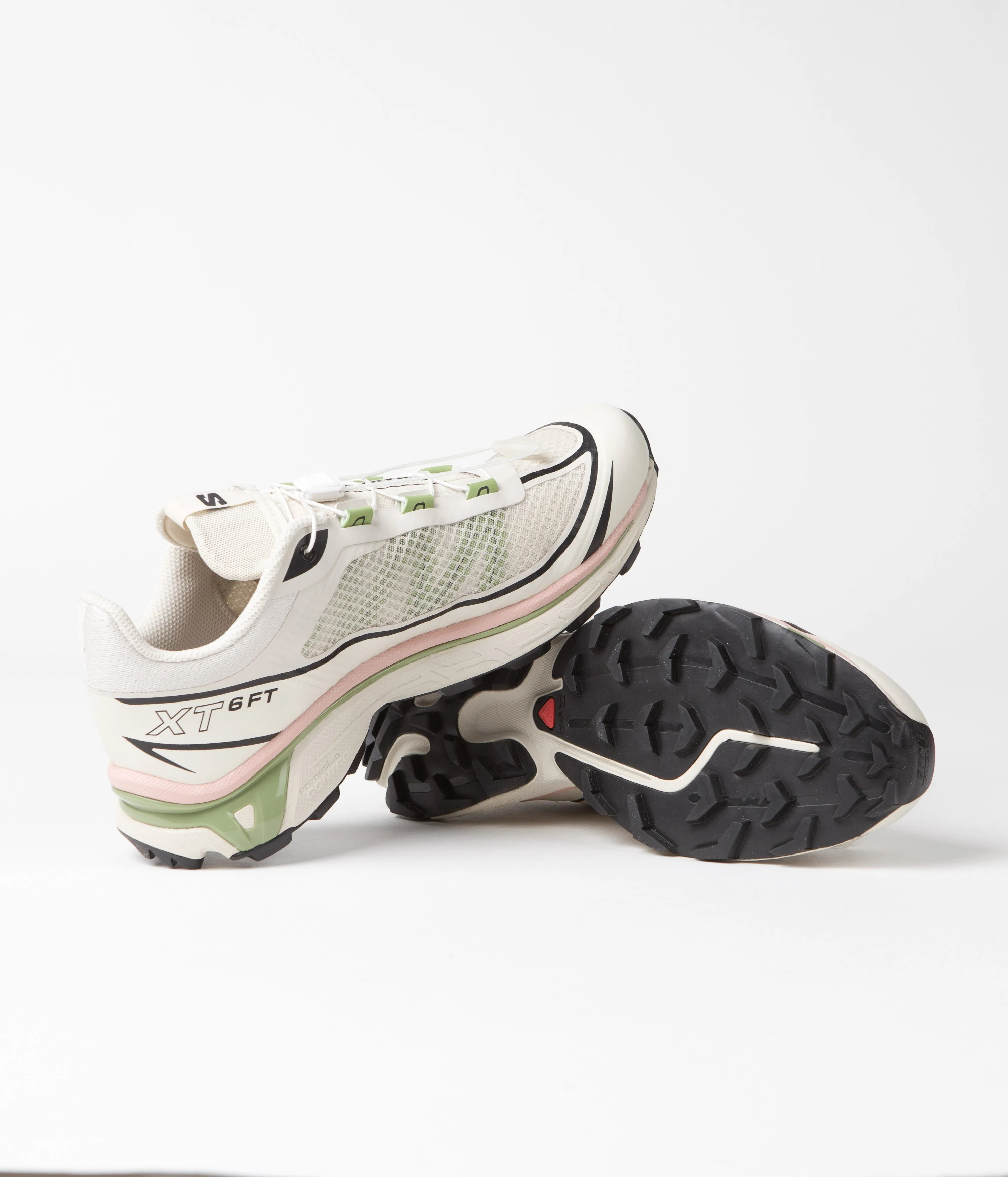 Salomon XT-6 FT Shoes - Rainy Day / Epsom / Peach Beige - Image 5