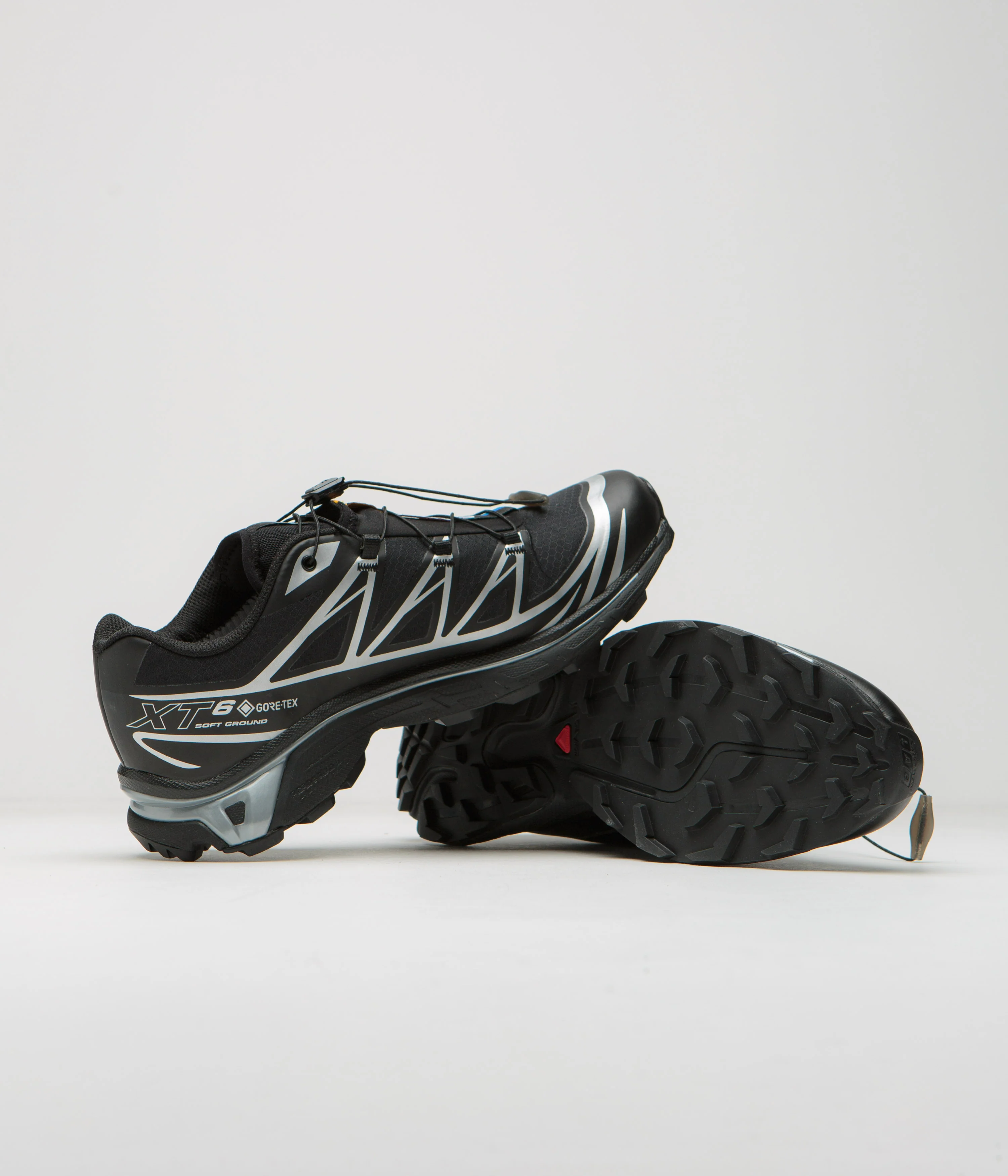 Salomon XT-6 GTX Shoes - Black / Black / Silver - Image 5