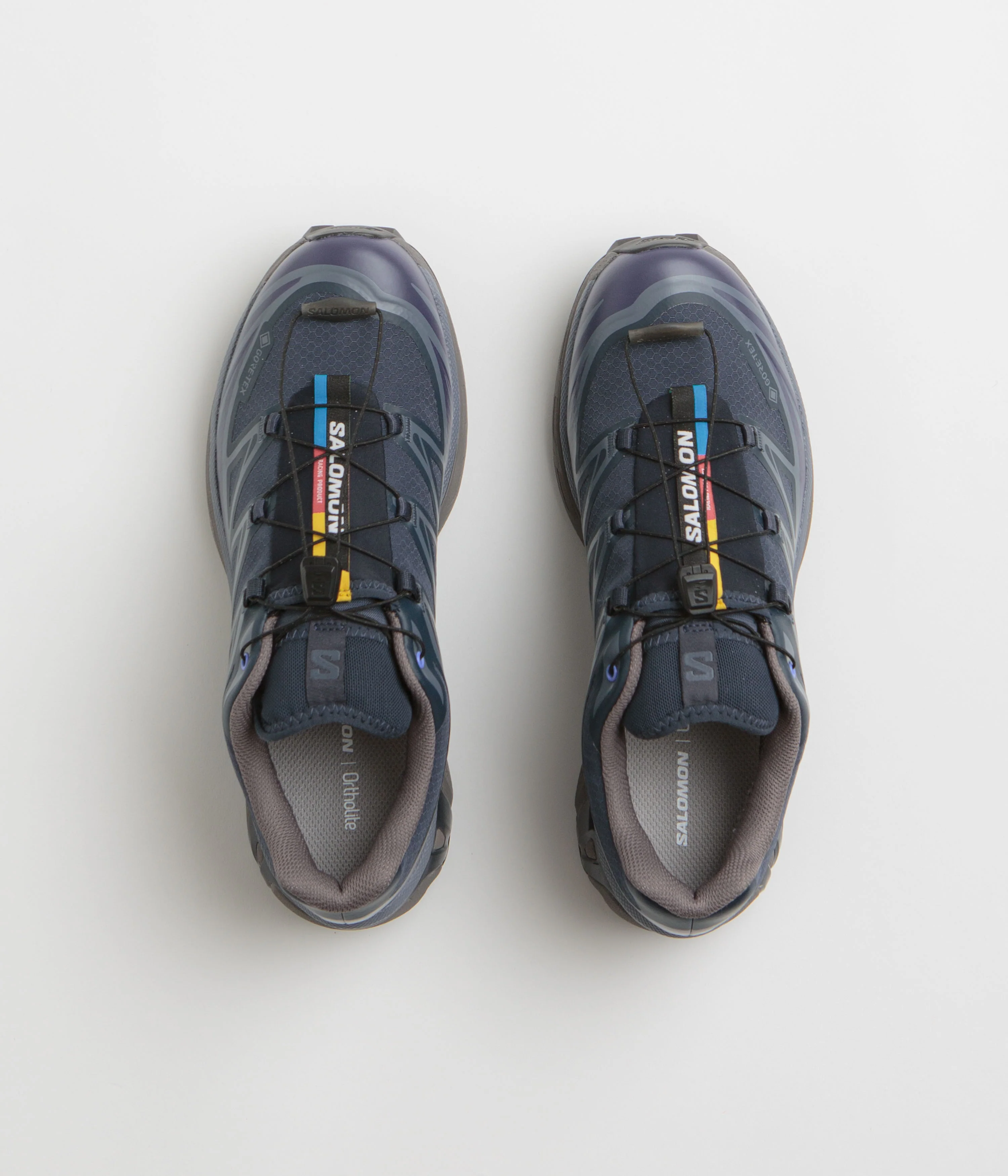 Salomon XT-6 GTX Shoes - Blue Nights / Astral Aura / Plum Kitten - Image 7