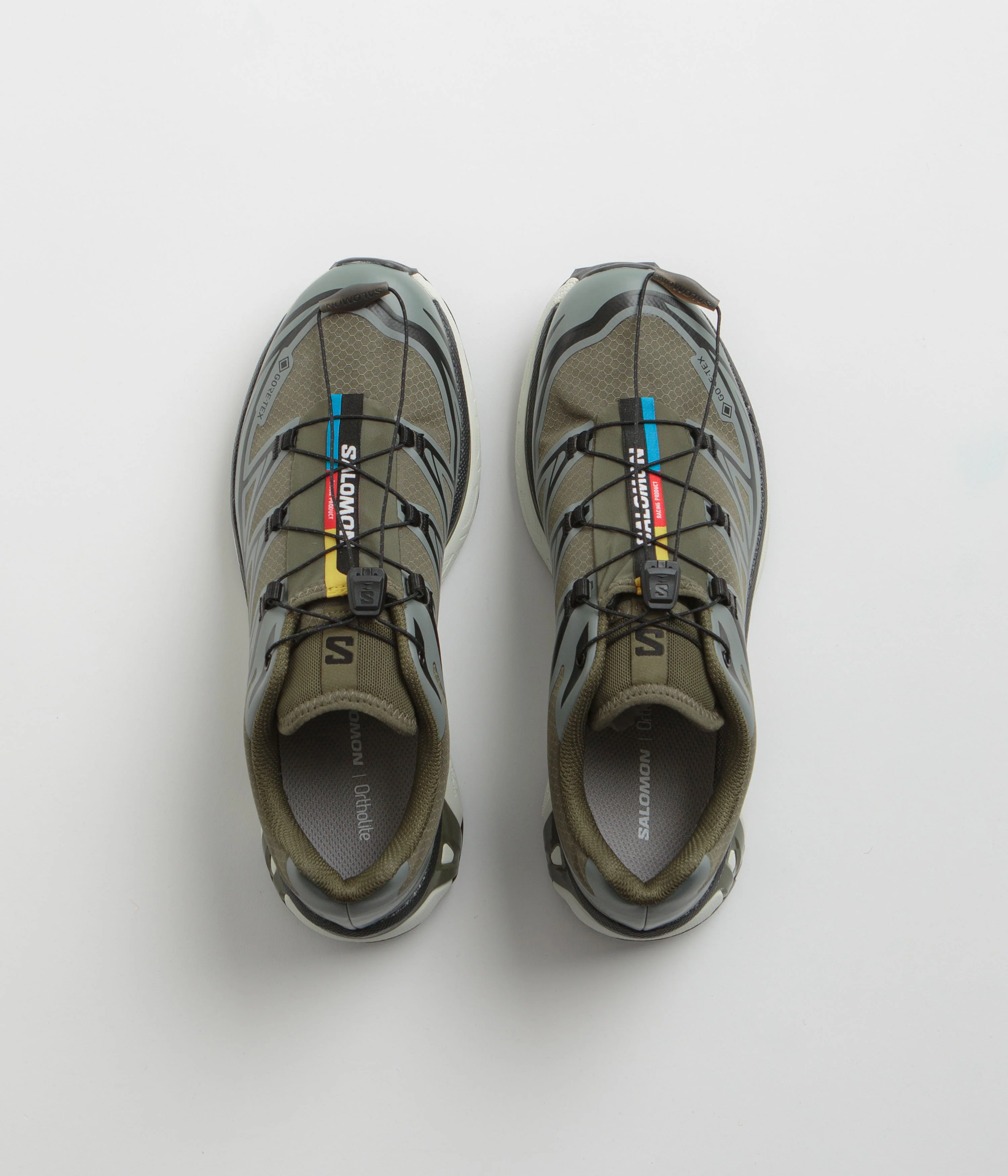 Salomon XT-6 GTX Shoes - Olive Night / Sedona Sage / Black - Image 7