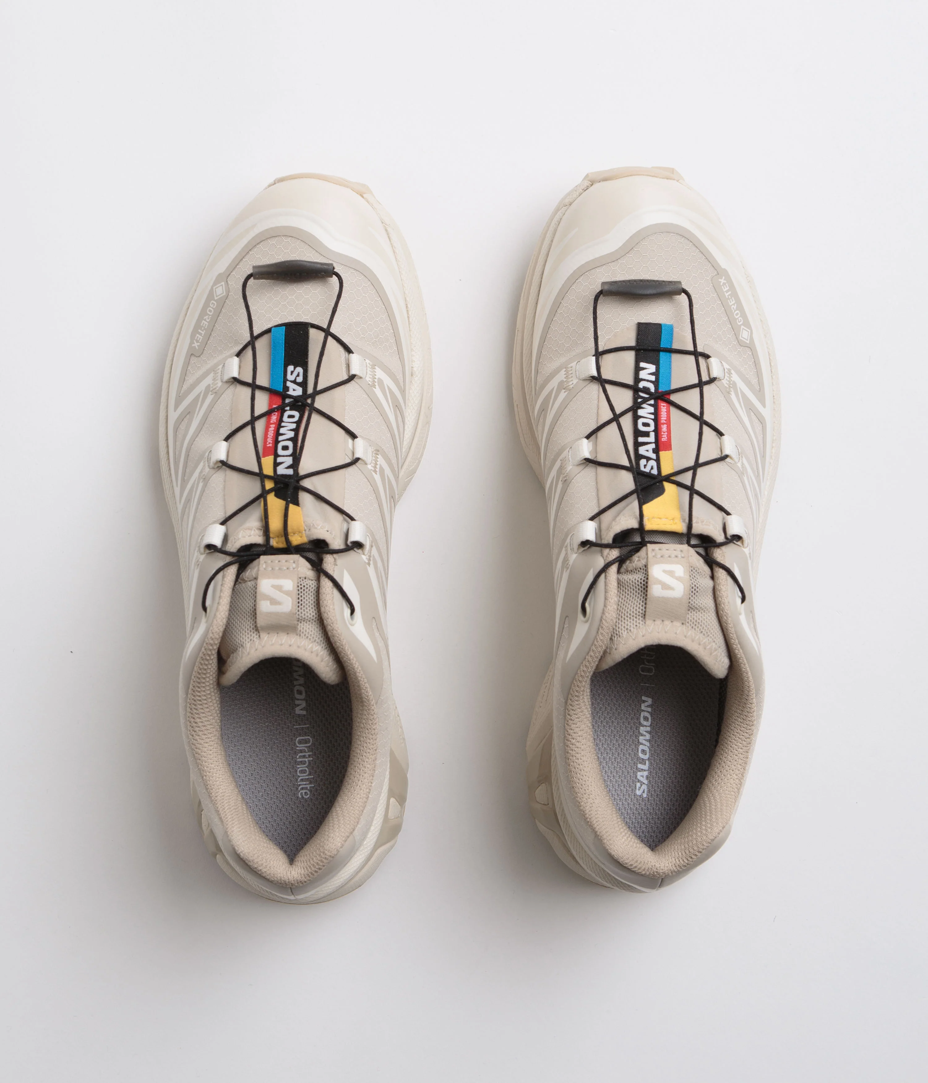 Salomon XT-6 GTX Shoes - Oxford Tan / Almond Milk / Safari - Image 8