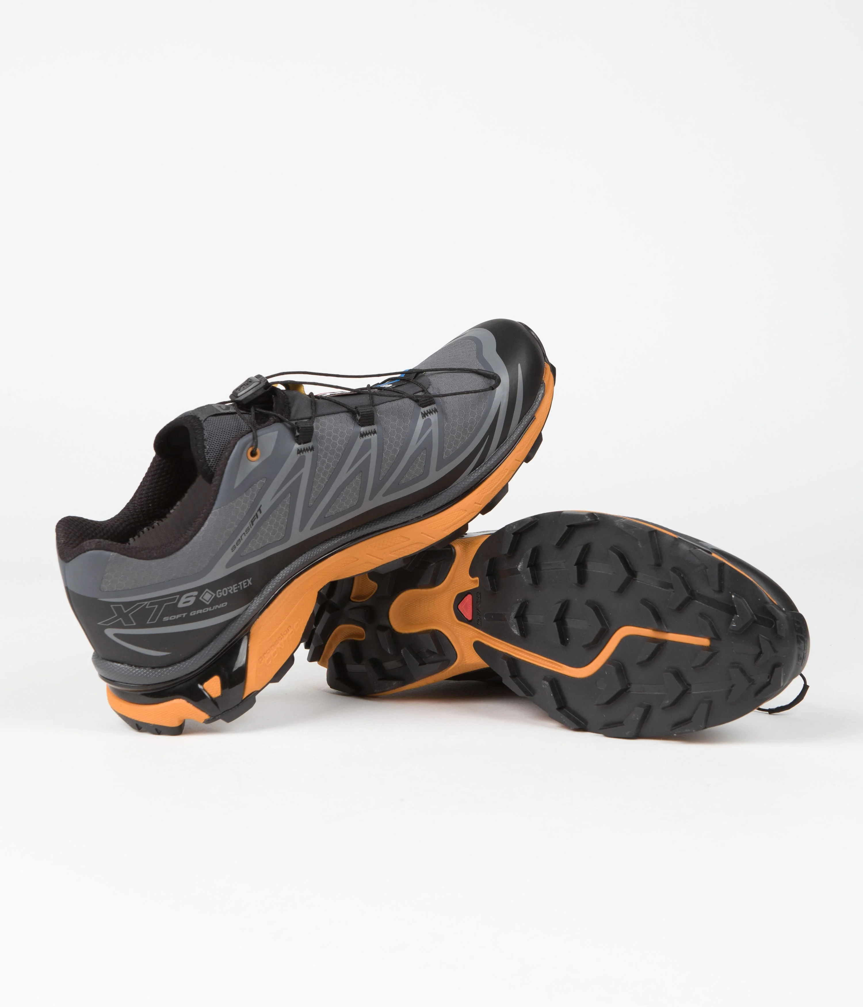 Salomon XT-6 GTX Utility Shoes - Black / Ebony / Marmalade - Image 5