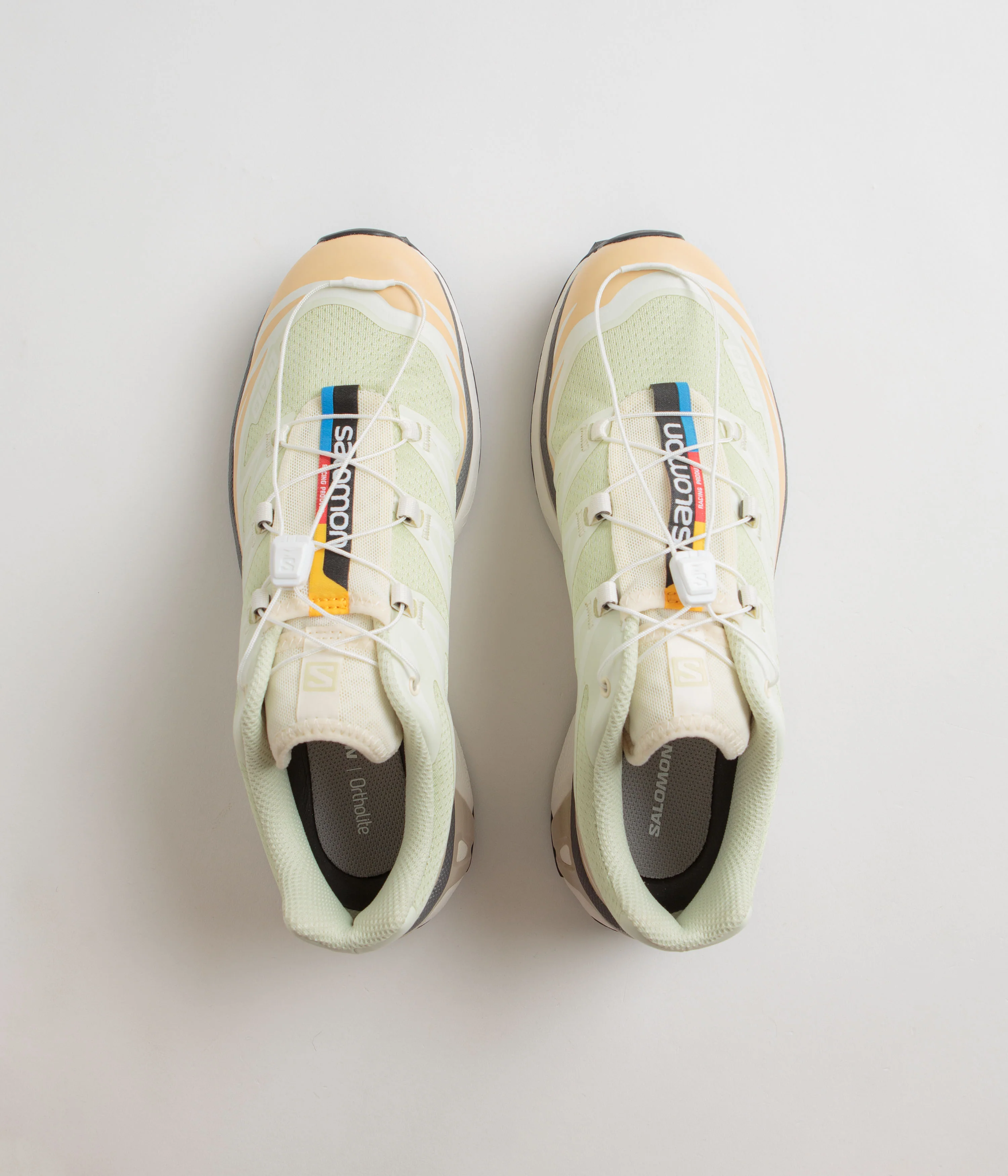 Salomon XT-6 Shoes - Aloe Wash / Hazelnut / Feather Gray - Image 7