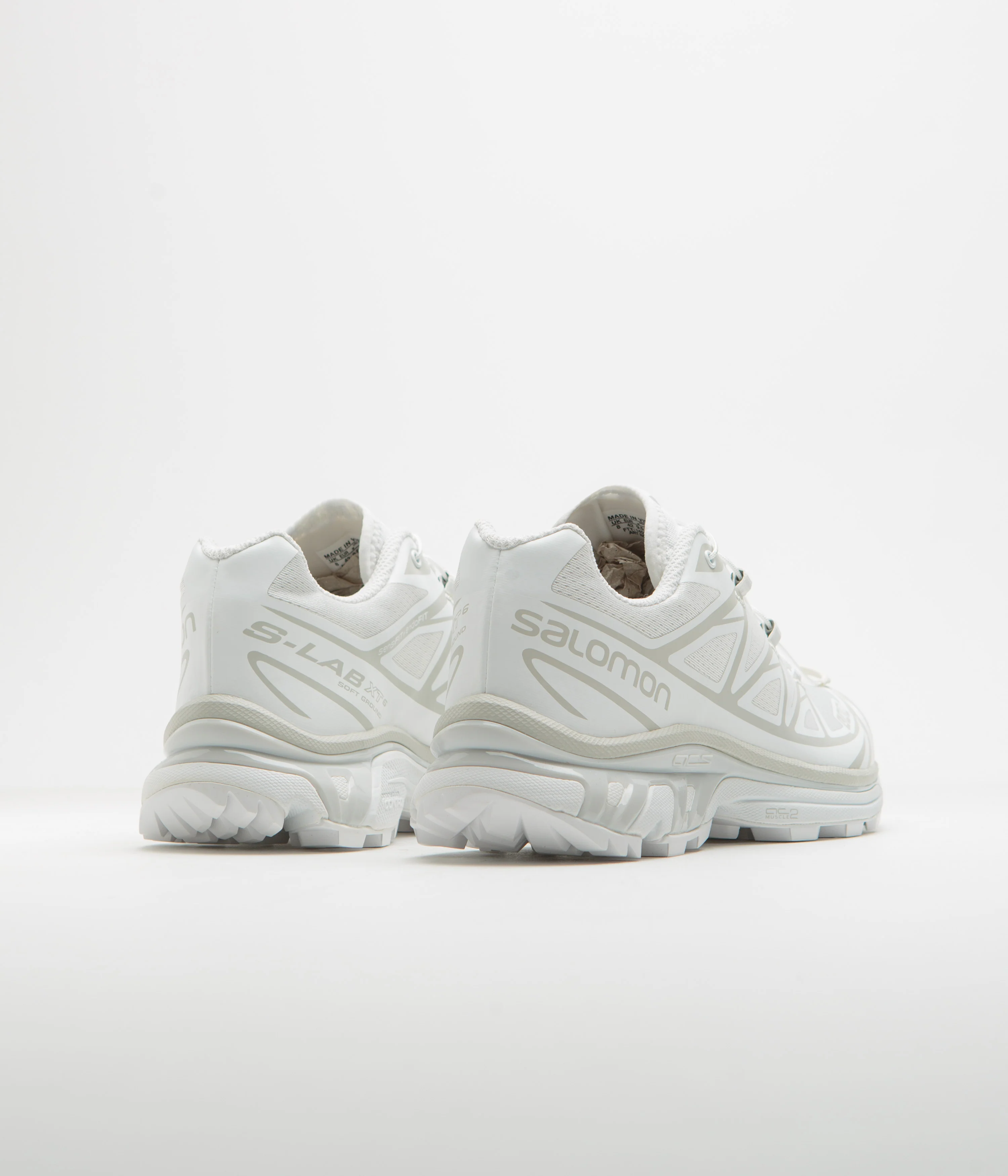 Salomon XT-6 Shoes - White / White / Lunar Rock - Image 4