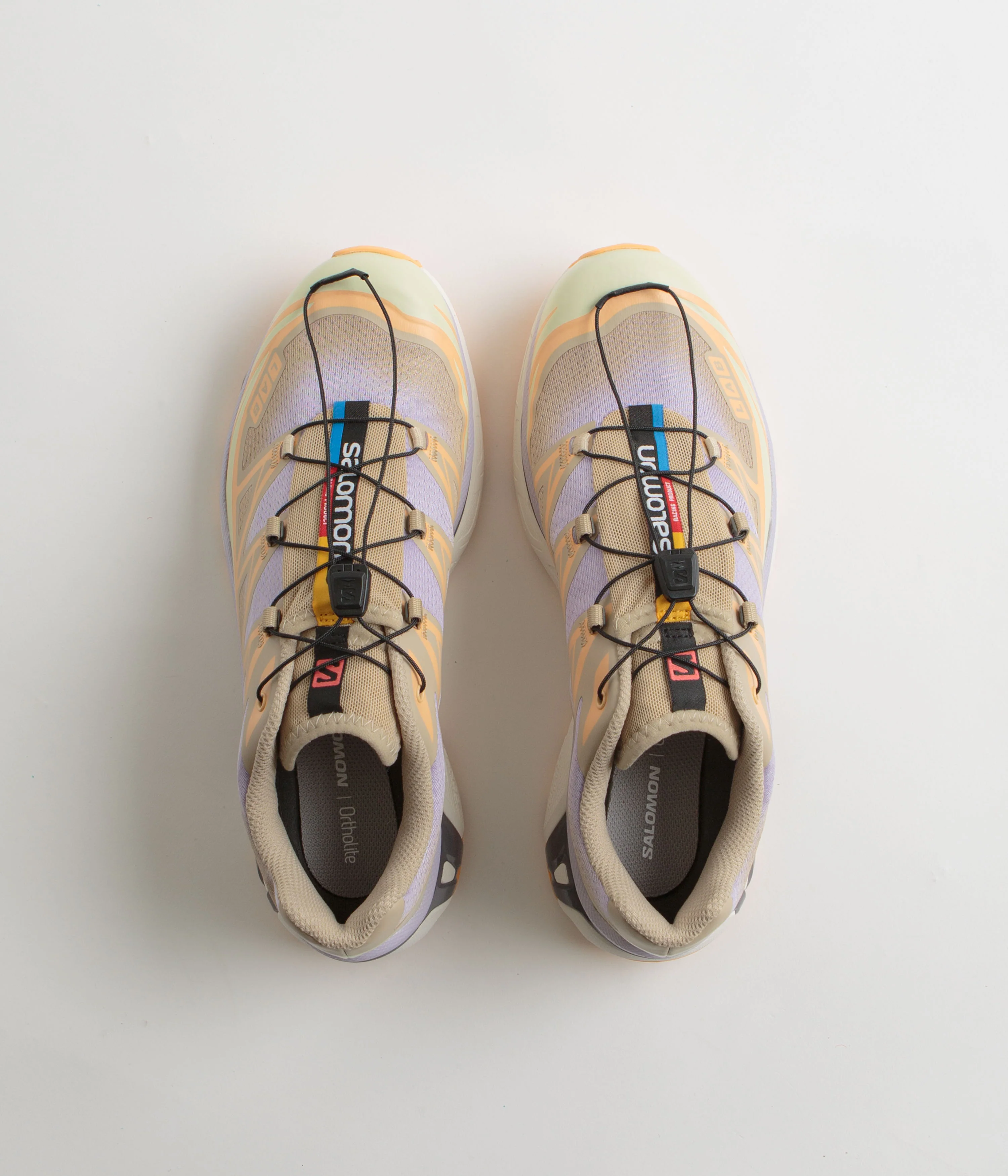 Salomon XT-6 Skyline Shoes - White Pepper / Peach Quartz / Orchid Petal - Image 7