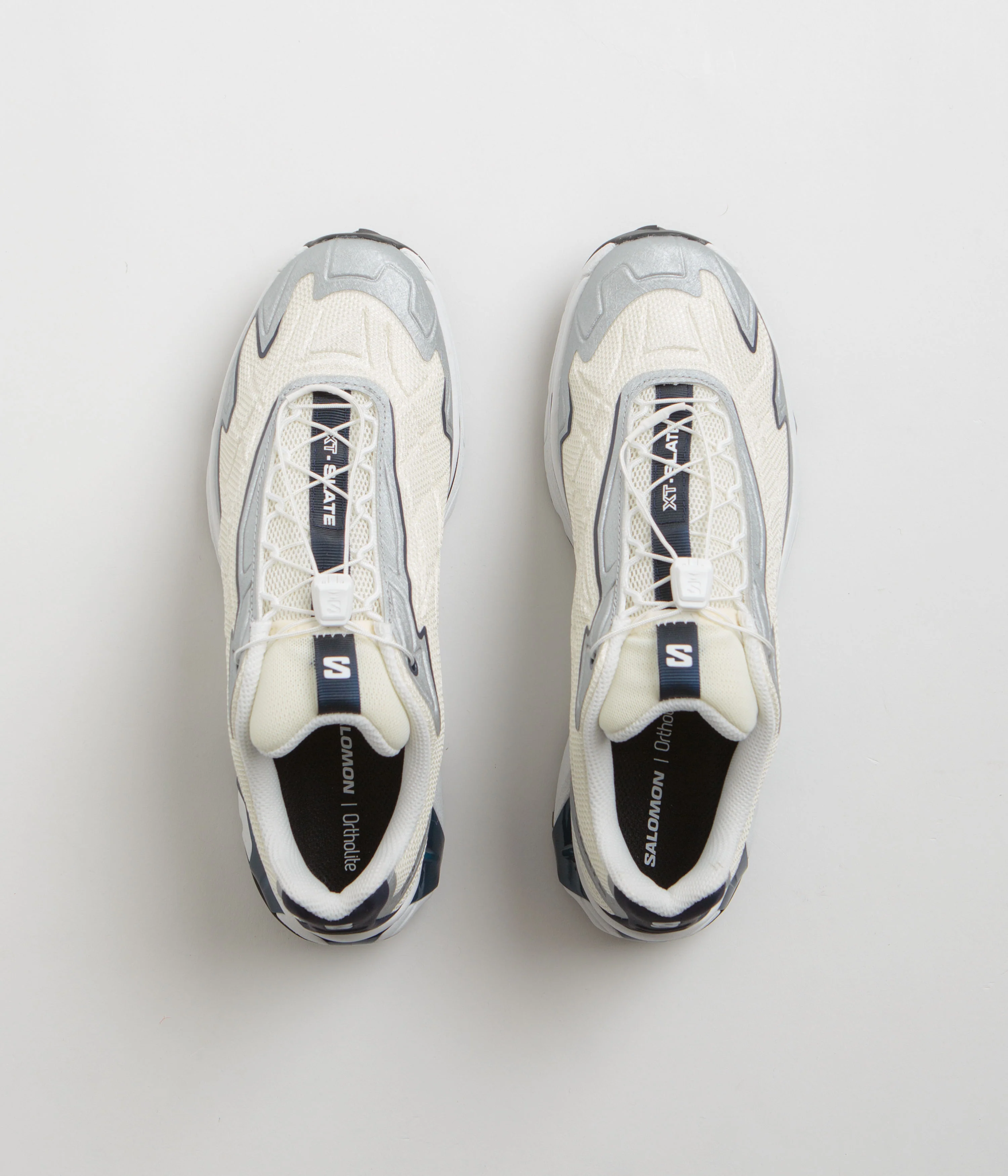 Salomon XT-Slate Shoes - Vanilla Ice / Silver / Maritime Blue - Image 8