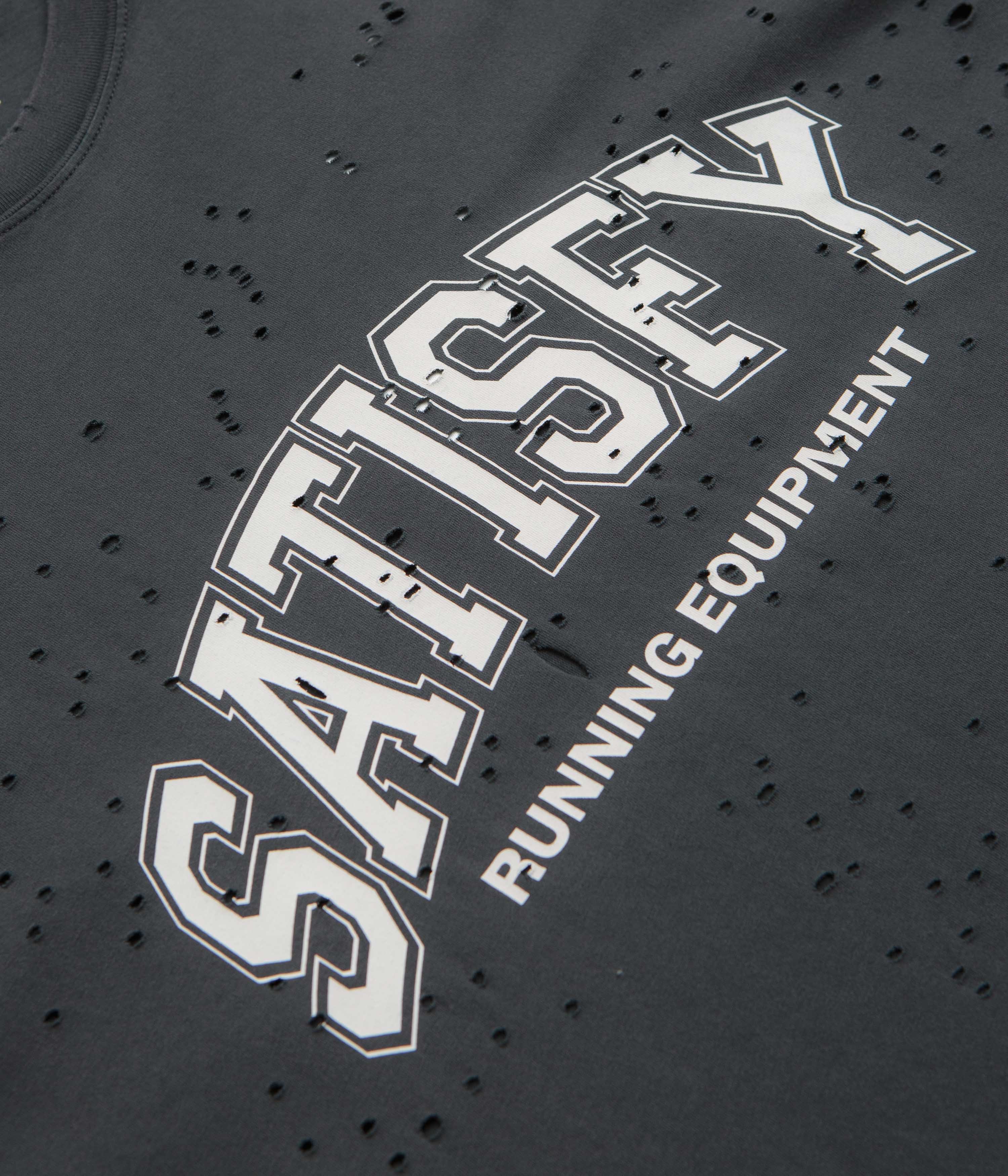 Satisfy MothTech Varsity Logo T-Shirt - Aged Black - Image 3