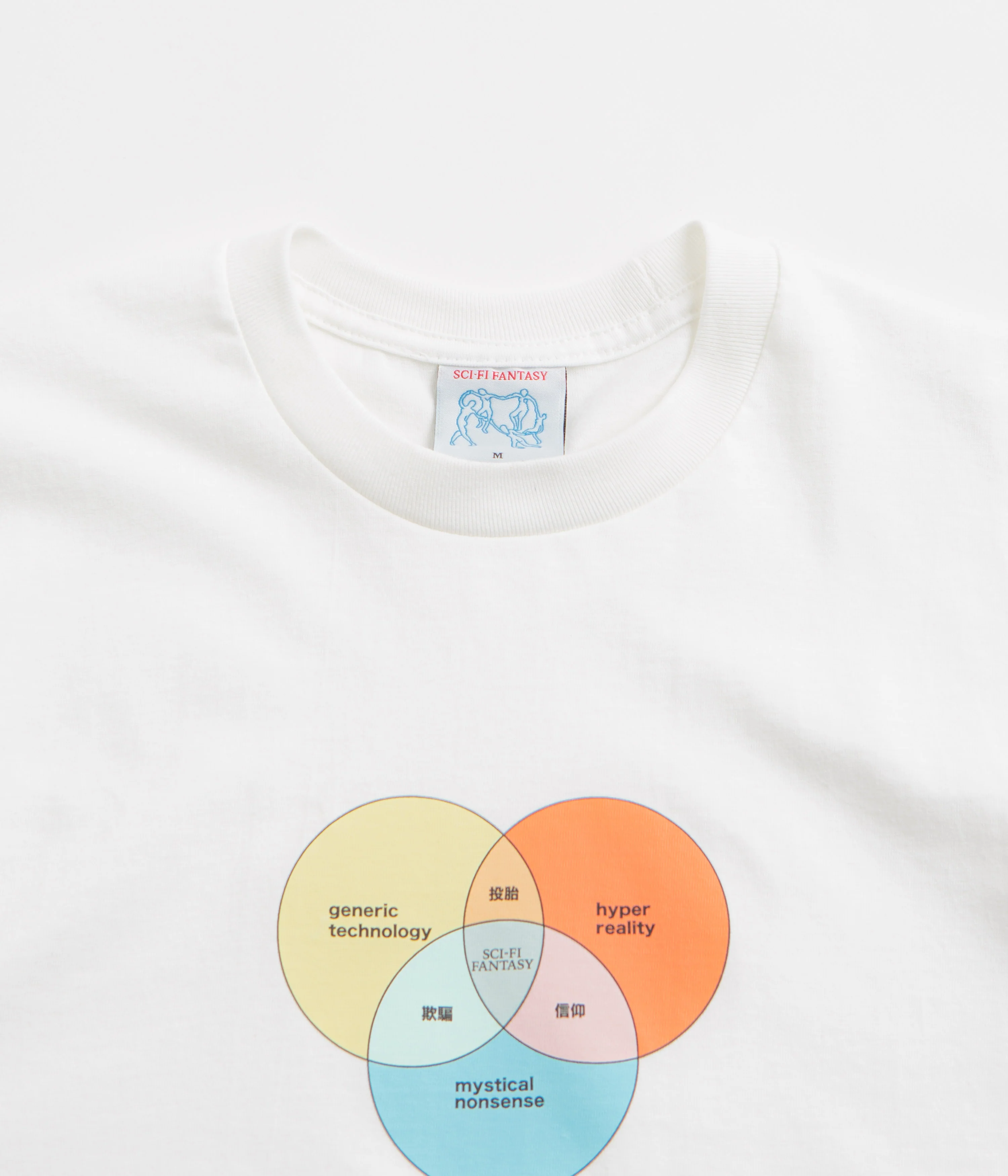 Sci-Fi Fantasy Venn Diagram T-Shirt - White - Image 2