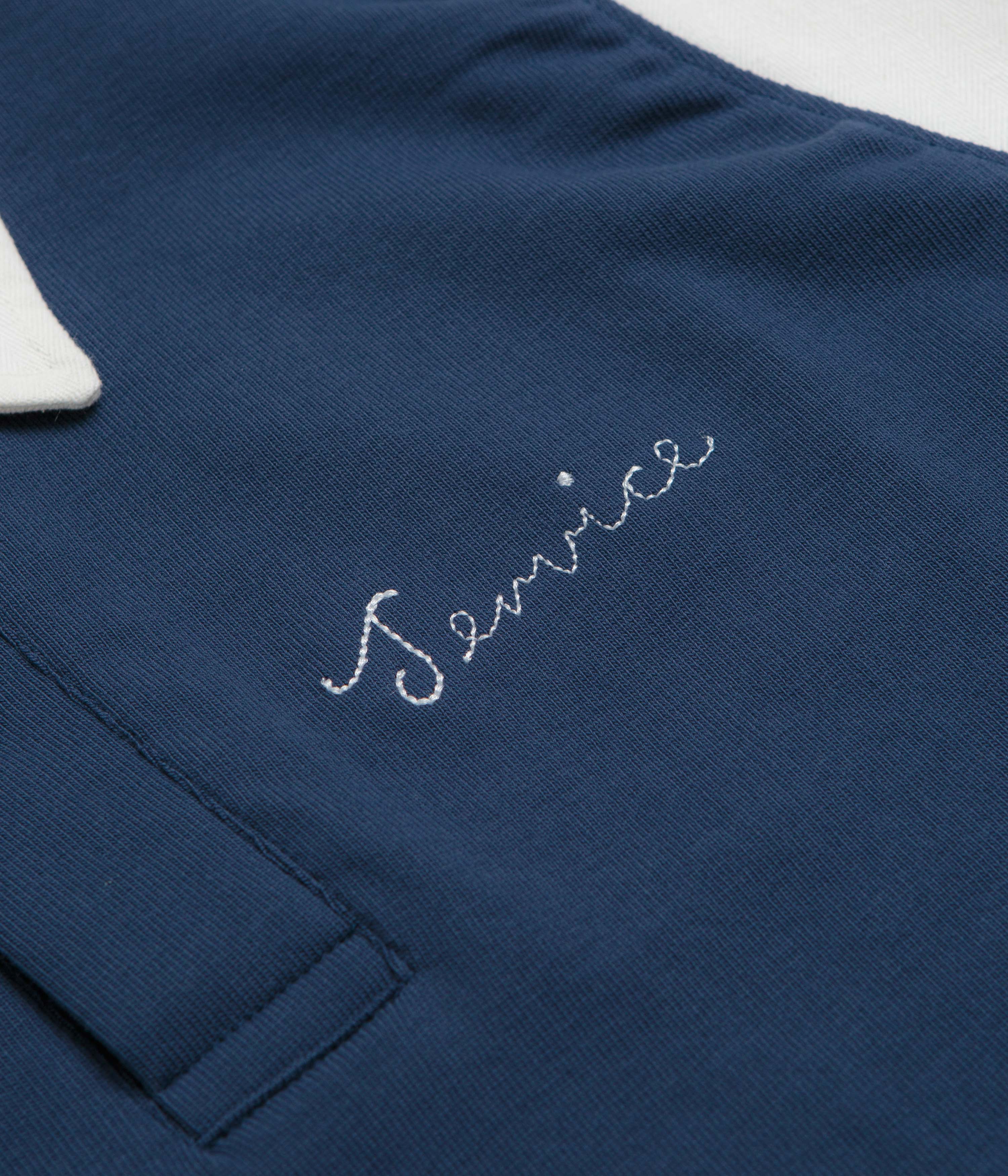 Service Works Bistro Rugby Shirt - Navy - Image 3
